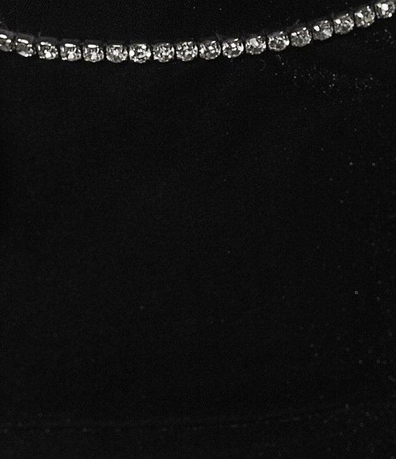 Blondie Nites Velvet Bow Front Spaghetti Strap Gown Product Image