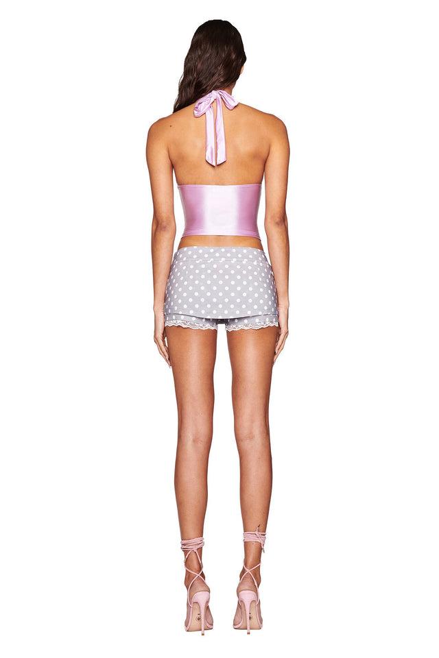 MELDA MINI SKORT - GREY : GREY POLKA DOT Product Image