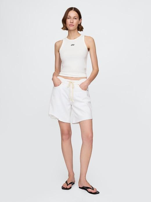 Modern Rib Logo Halter Top Product Image