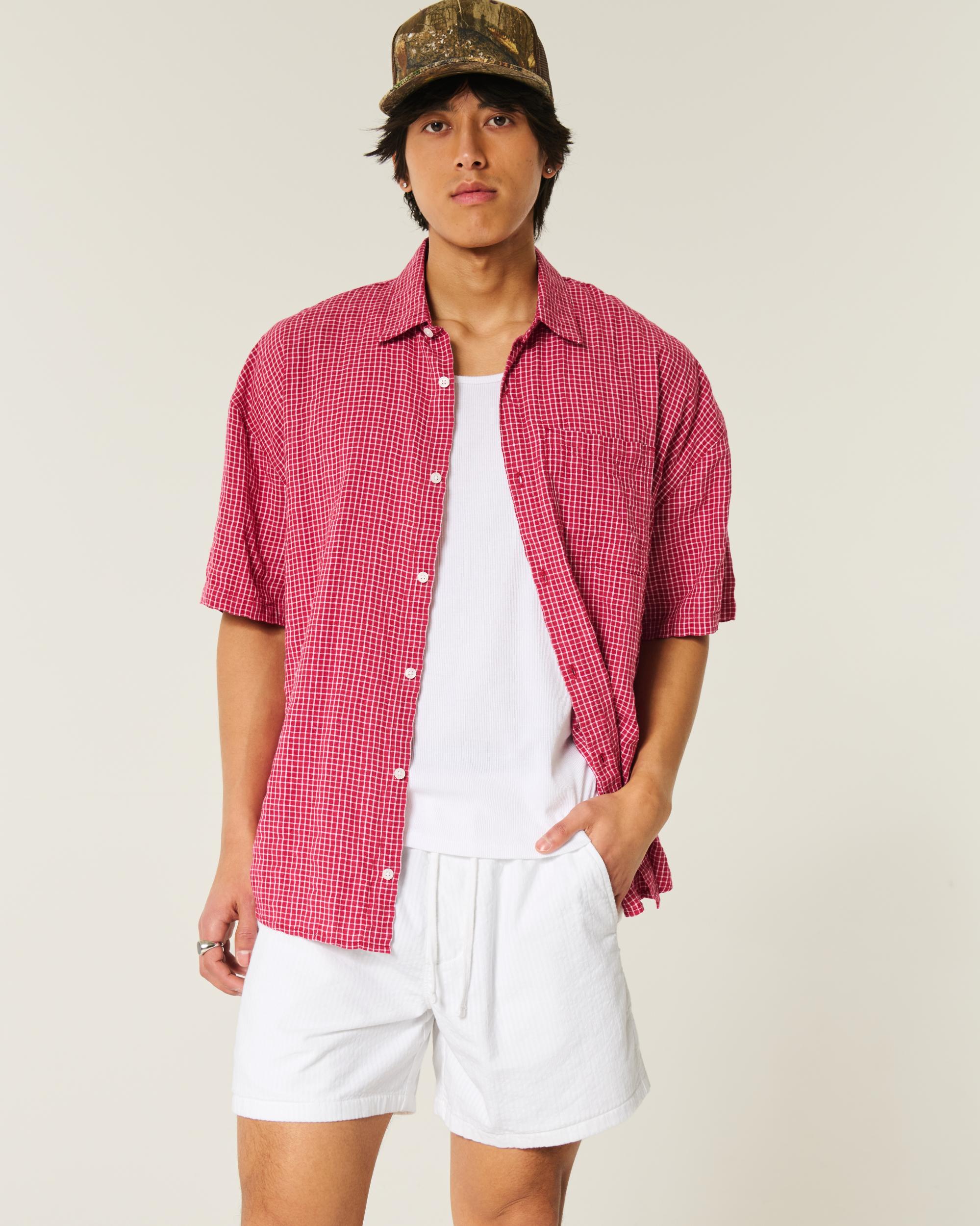 Mid-Thigh Twill Pull-On Shorts Product Image