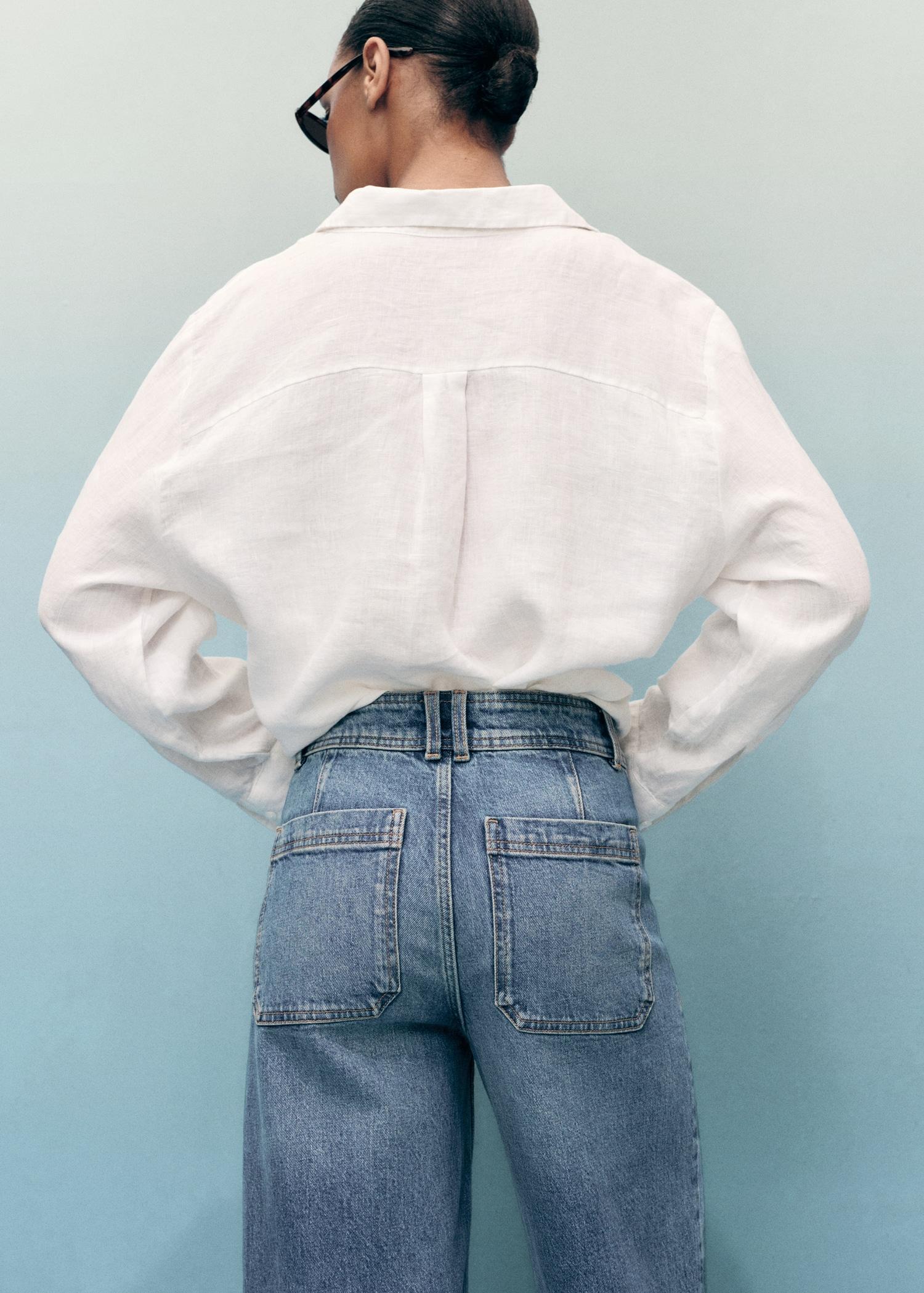 Catherin culotte high-rise jeans - Women | MANGO USA Product Image