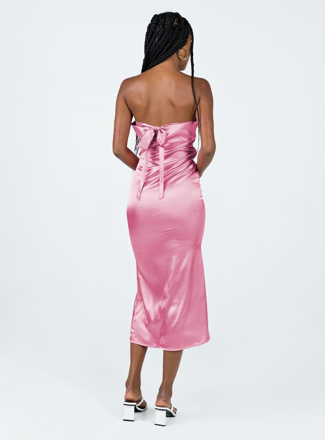 Shaya Strapless Maxi Dress Pink Product Image