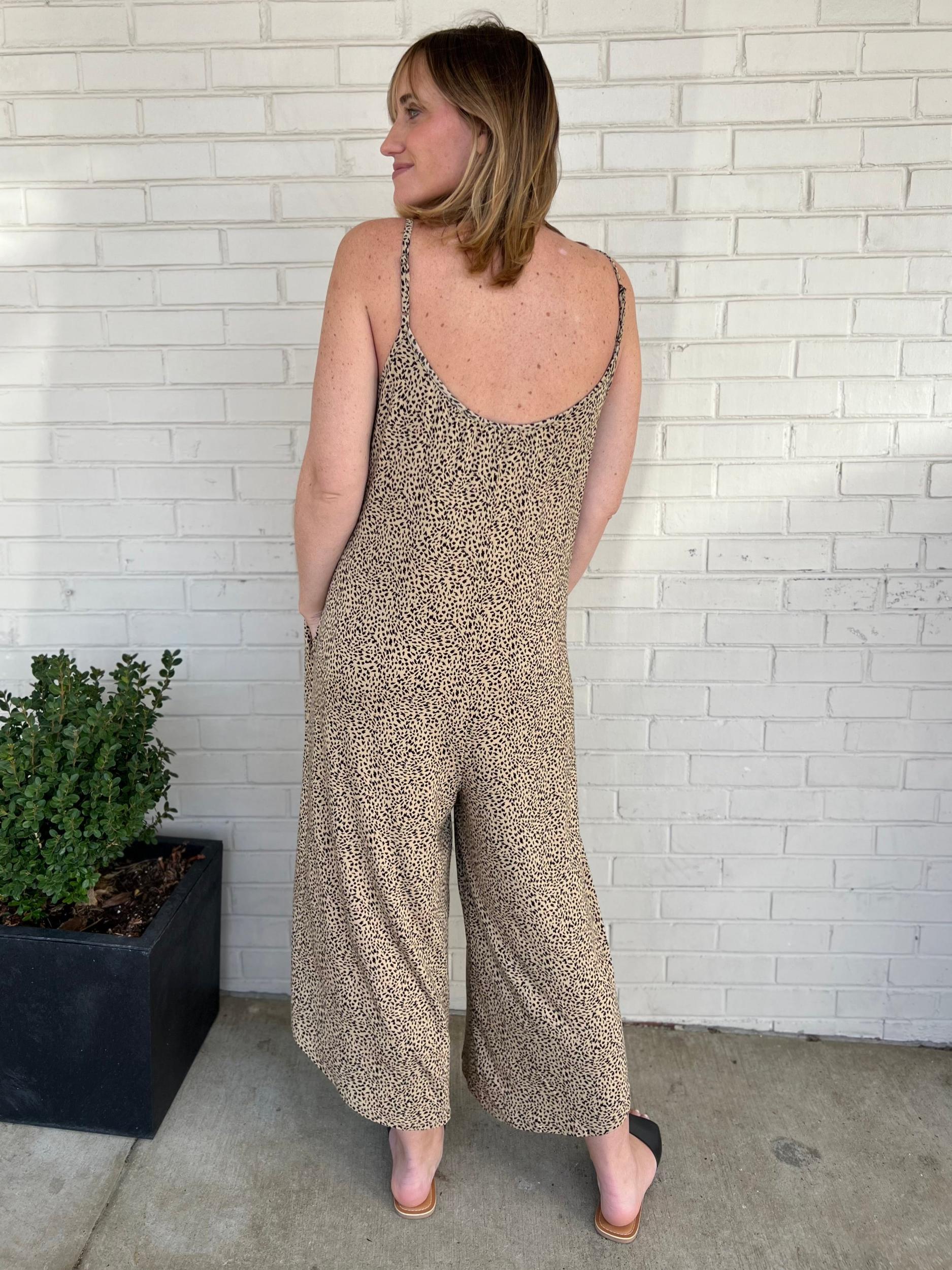 [Z Supply] To The Desert Leopard Jumpsuit Product Image