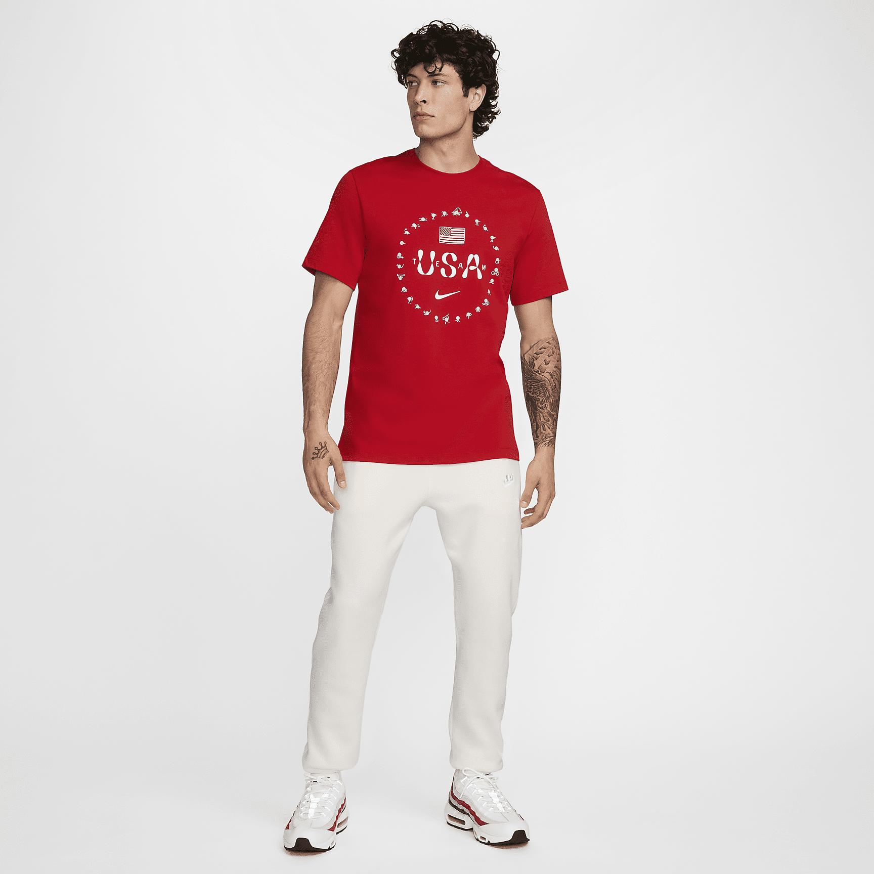 Men's Nike Red Team USA Premium Essentials Icon T-Shirt,  Product Image