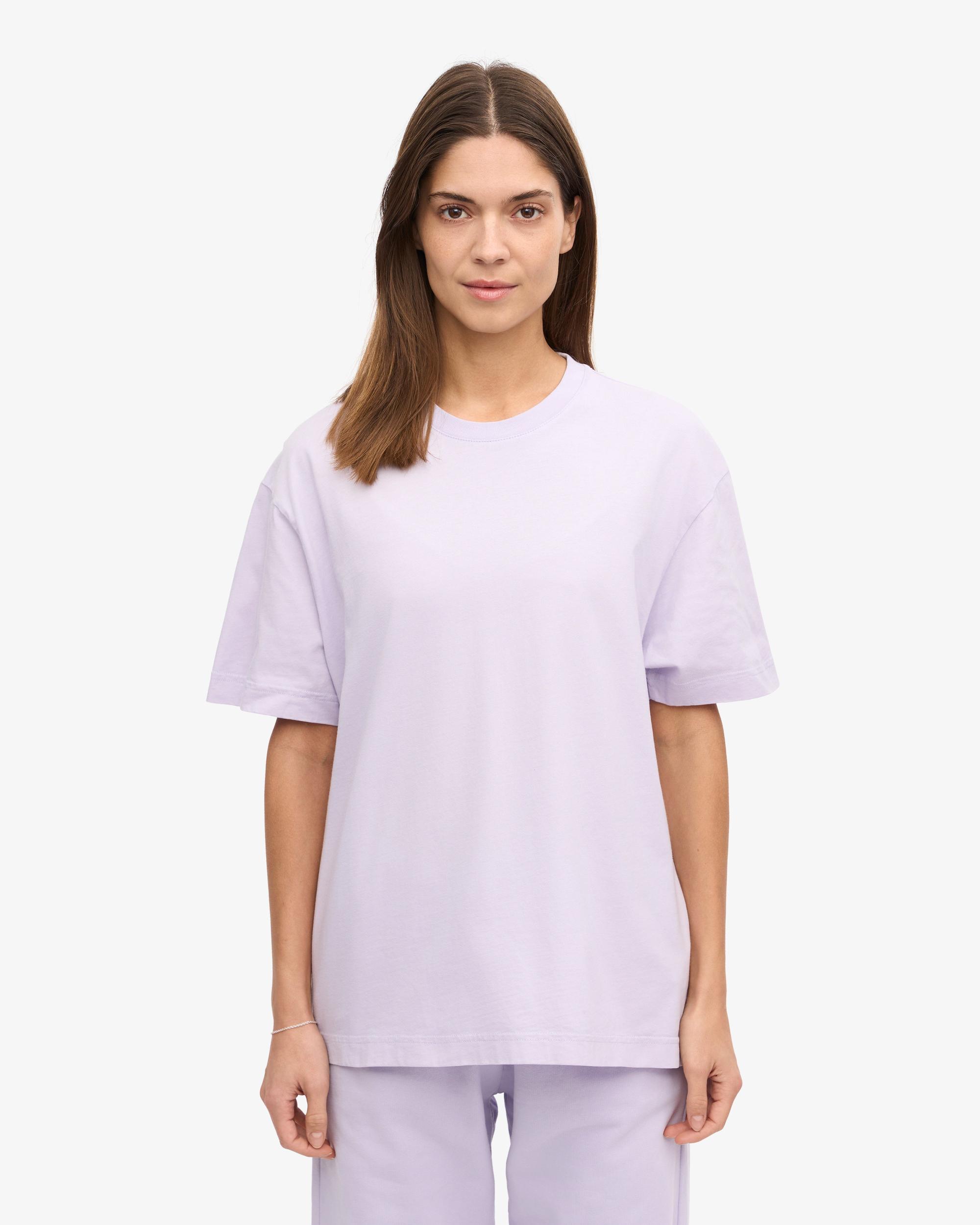 Oversized Organic T-Shirt - Soft Lavender Product Image