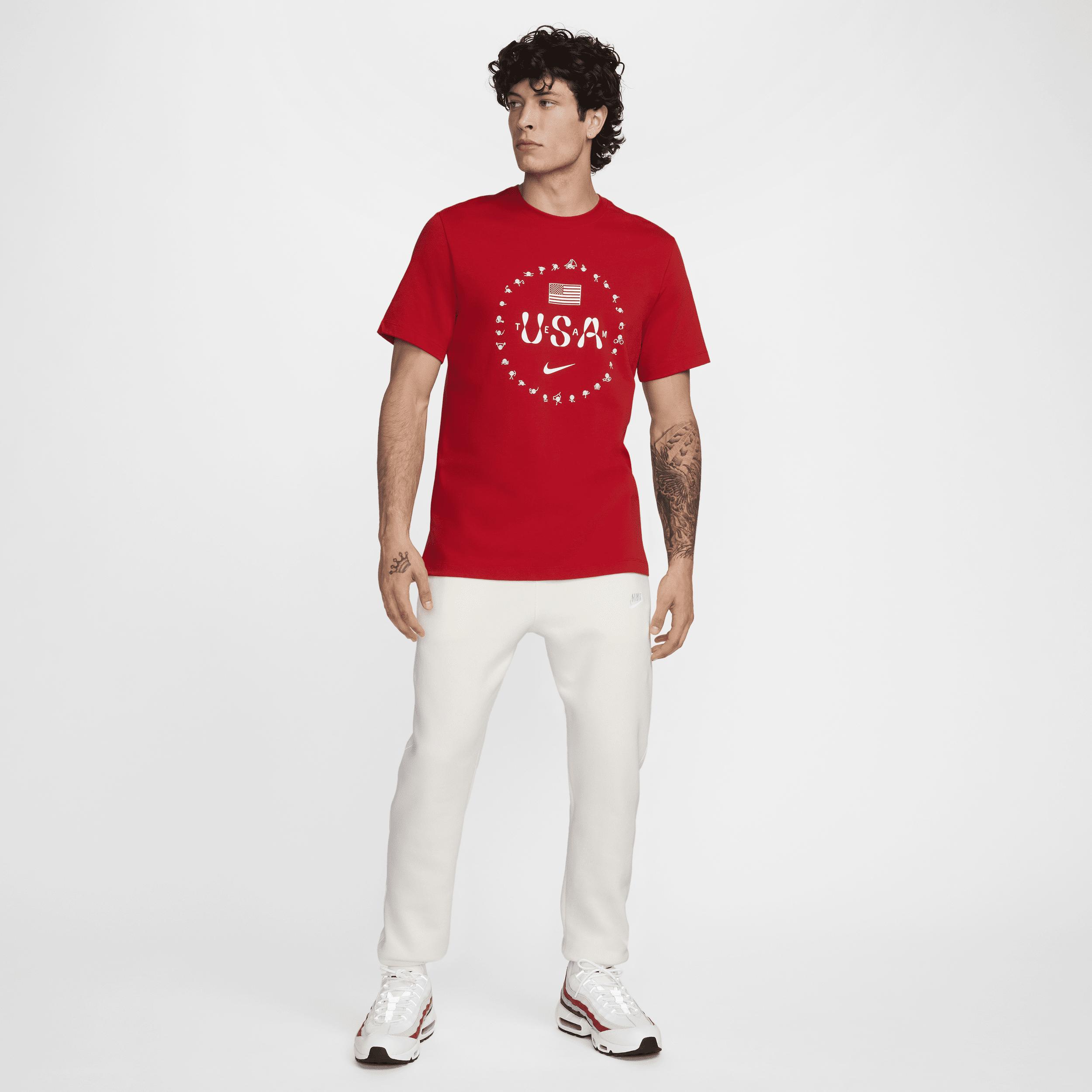 Men's Nike Red Team USA Premium Essentials Icon T-Shirt,  Product Image