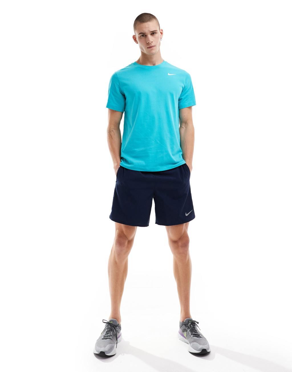 Nike Training Dri-Fit t-shirt in blue Product Image
