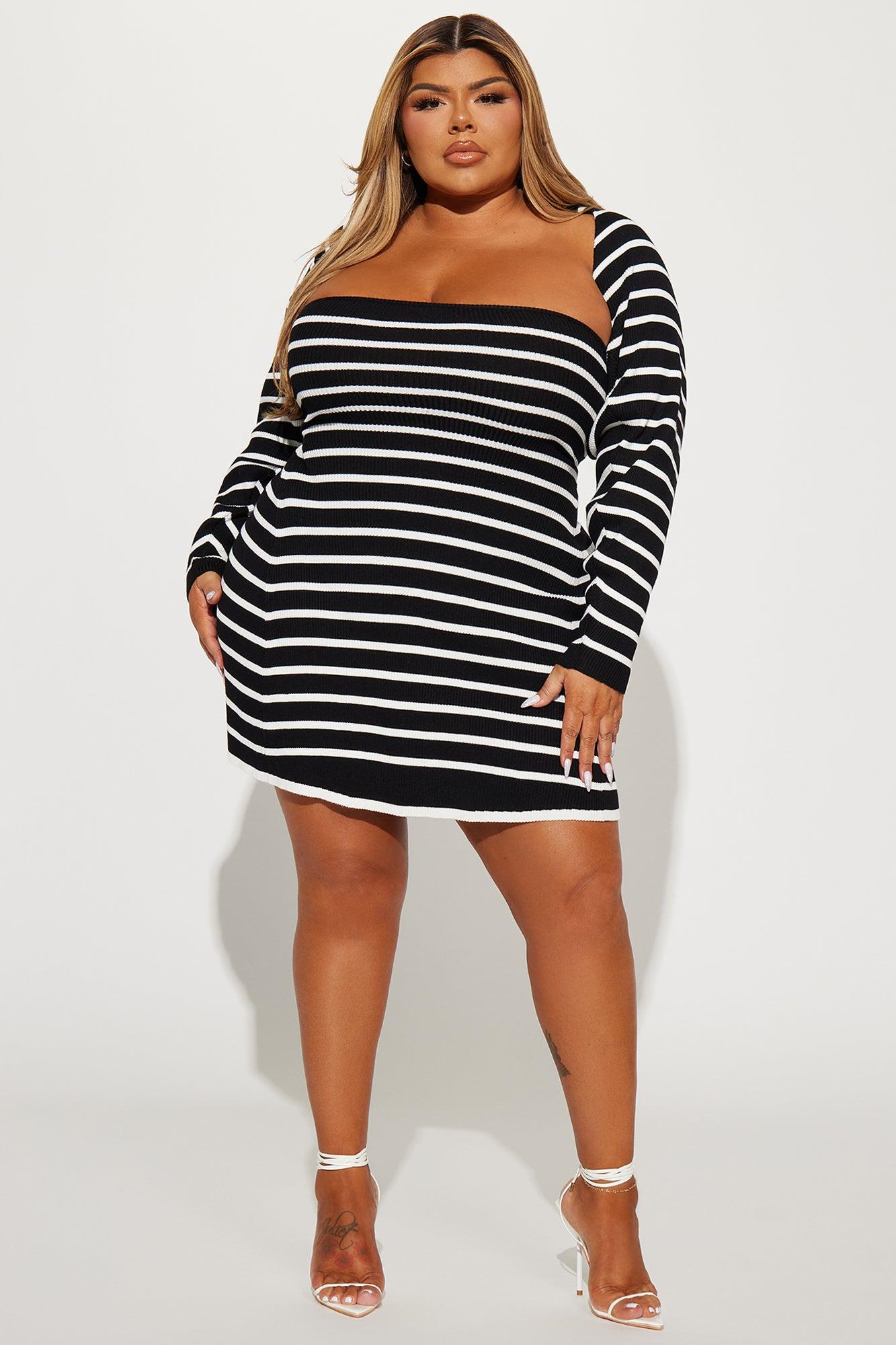 Sarah Knit Dress Set - Black Product Image