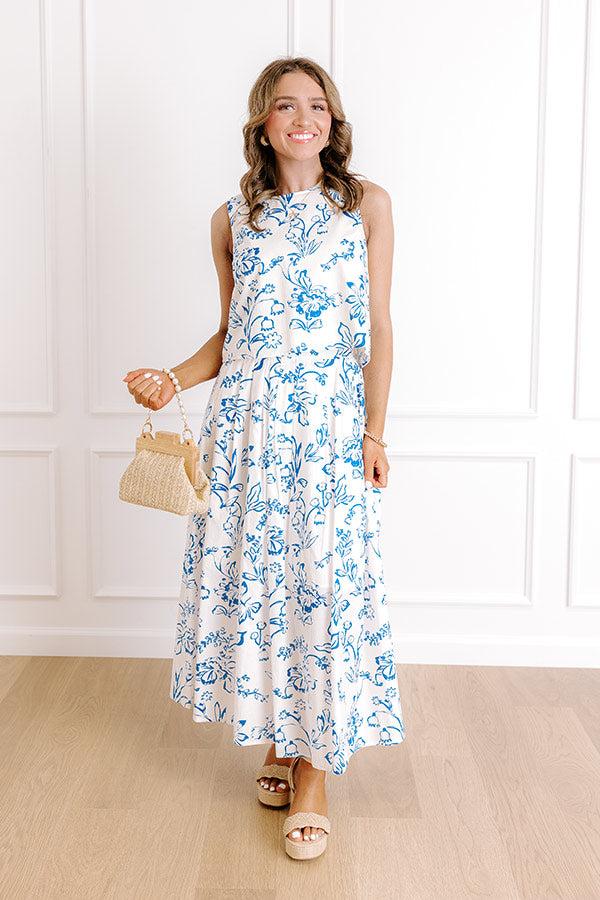 Chic and Serene Floral Top Product Image