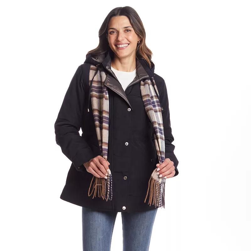 Women's Gallery Hooded Heavyweight Stadium Jacket, Size: Small, Merlot Product Image