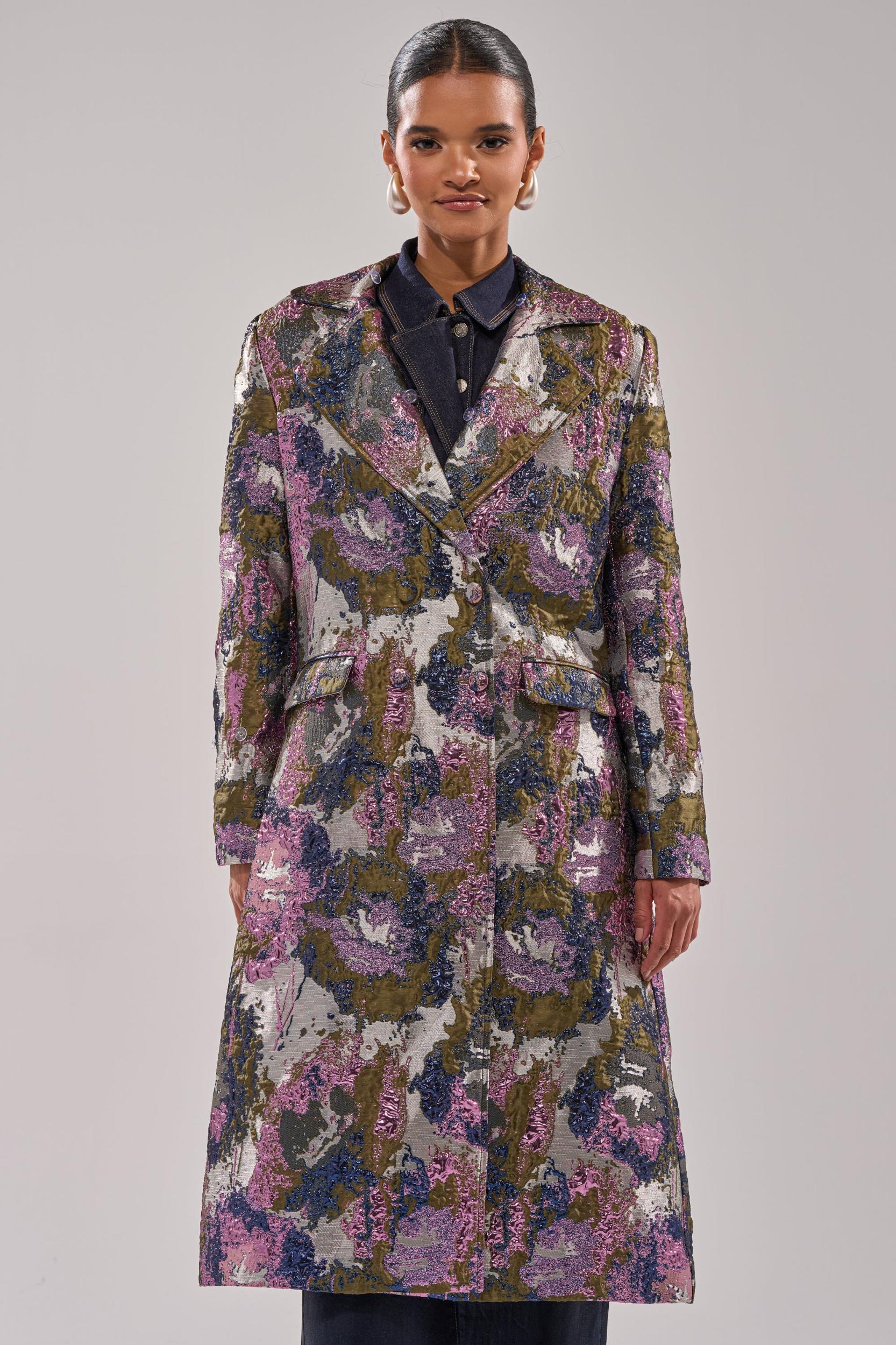 GEORGINA BROCADE TRENCH Product Image