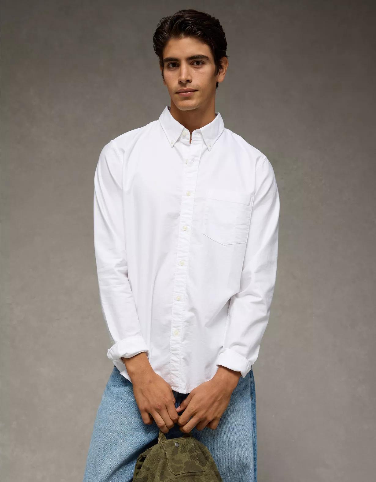 AE Everyday Slim Fit Oxford Button-Up Shirt Product Image