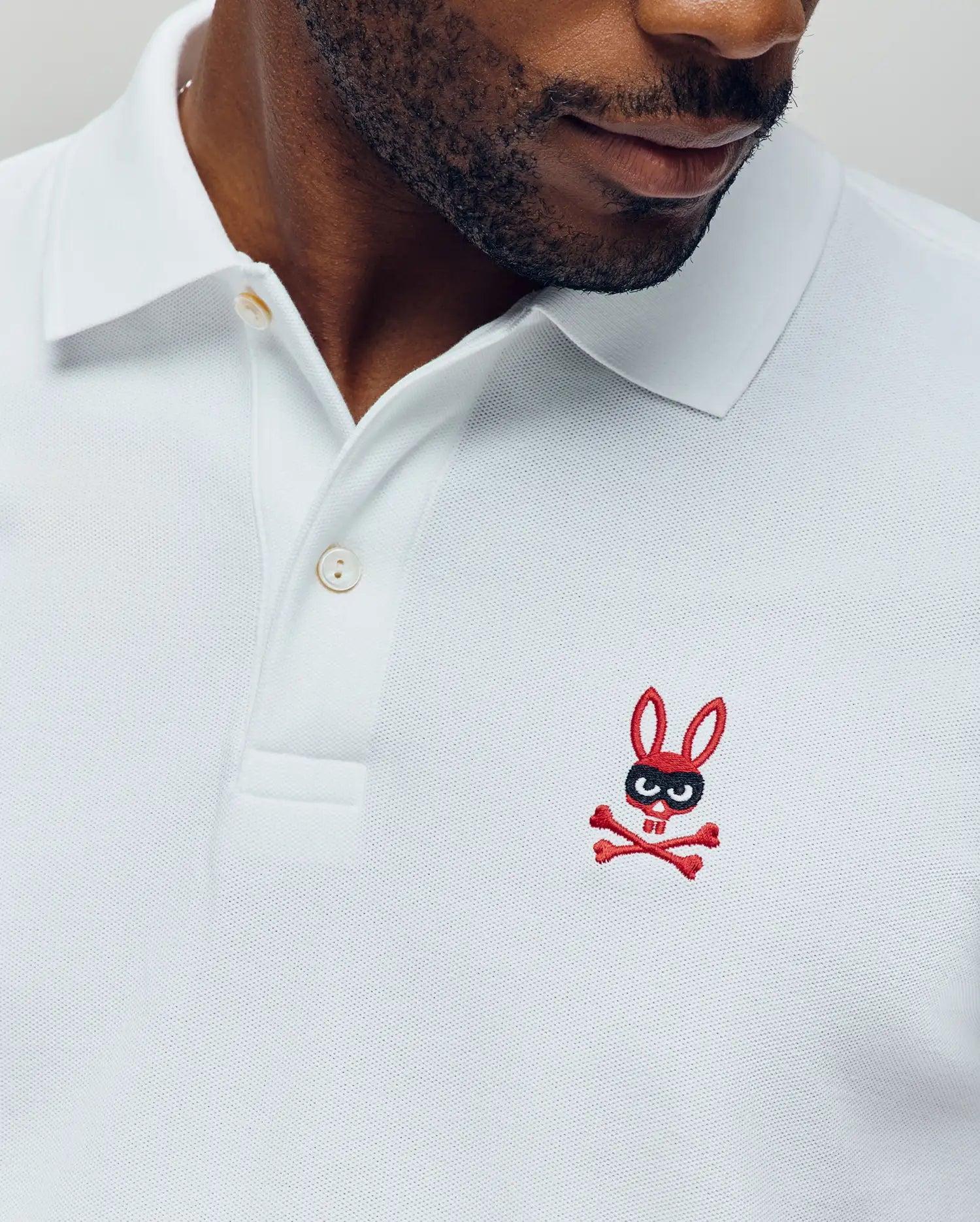 MENS MISCHIEF BUNNY PIQUE POLO - MT0100025 Male Product Image