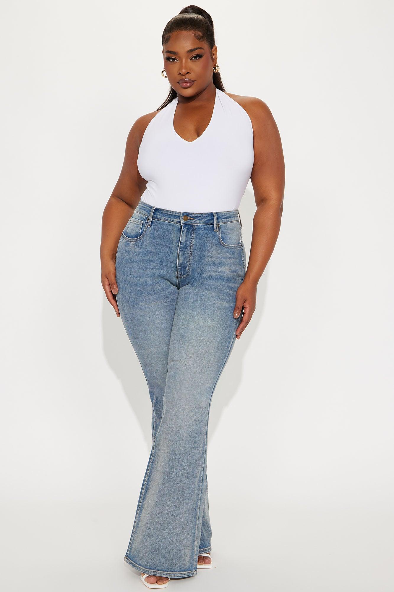 Tall Gemma Sculpting Stretch Flare Jeans - Vintage Wash Product Image