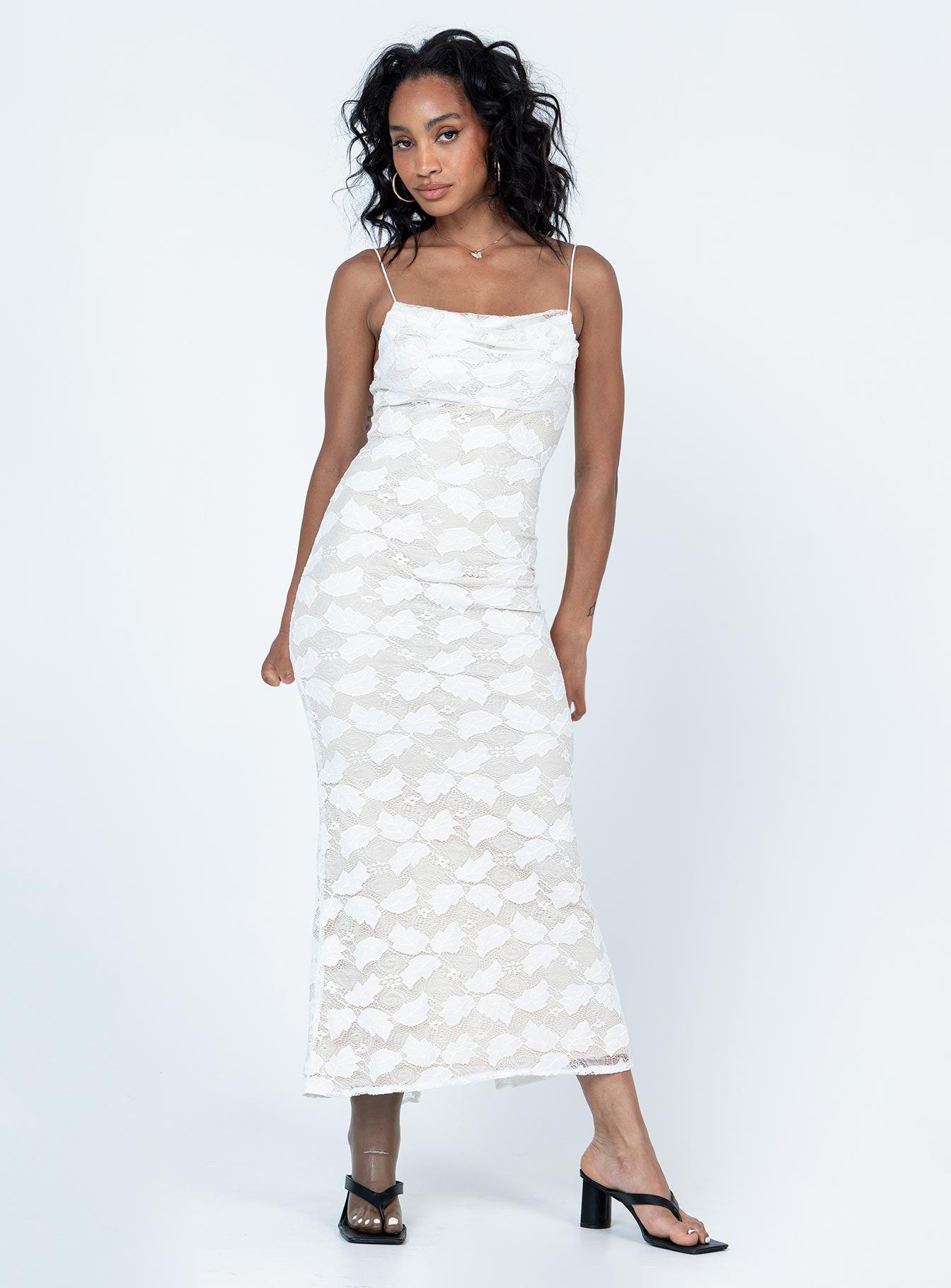 Azra Maxi Dress White Product Image