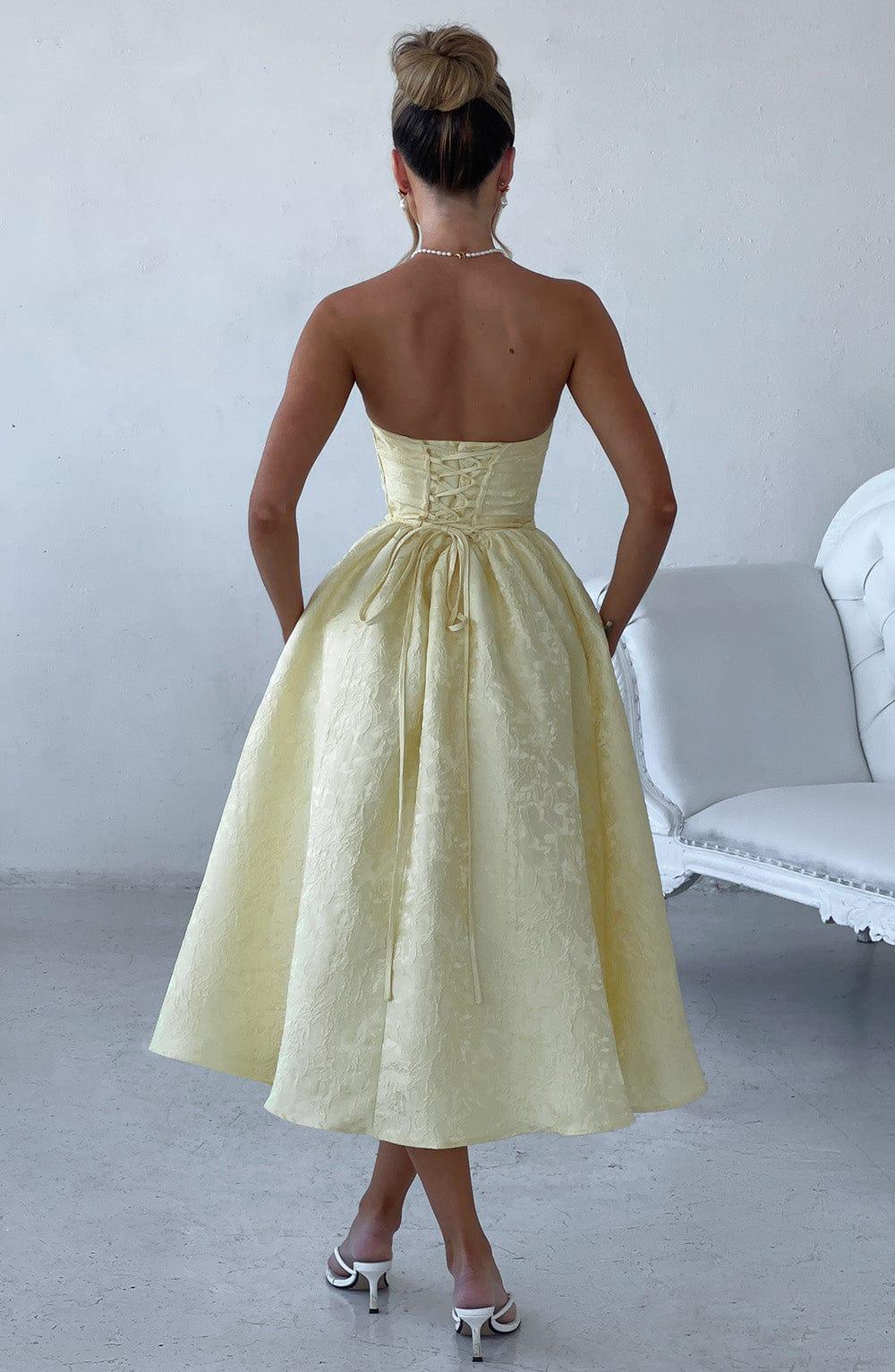 Saoirse Midi Dress - Lemon Product Image