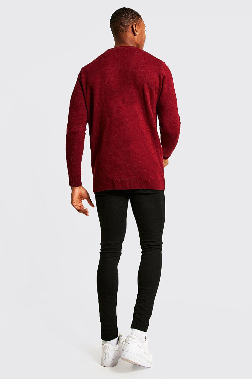 Peng Ting Christmas Sweater | boohooMAN USA Product Image