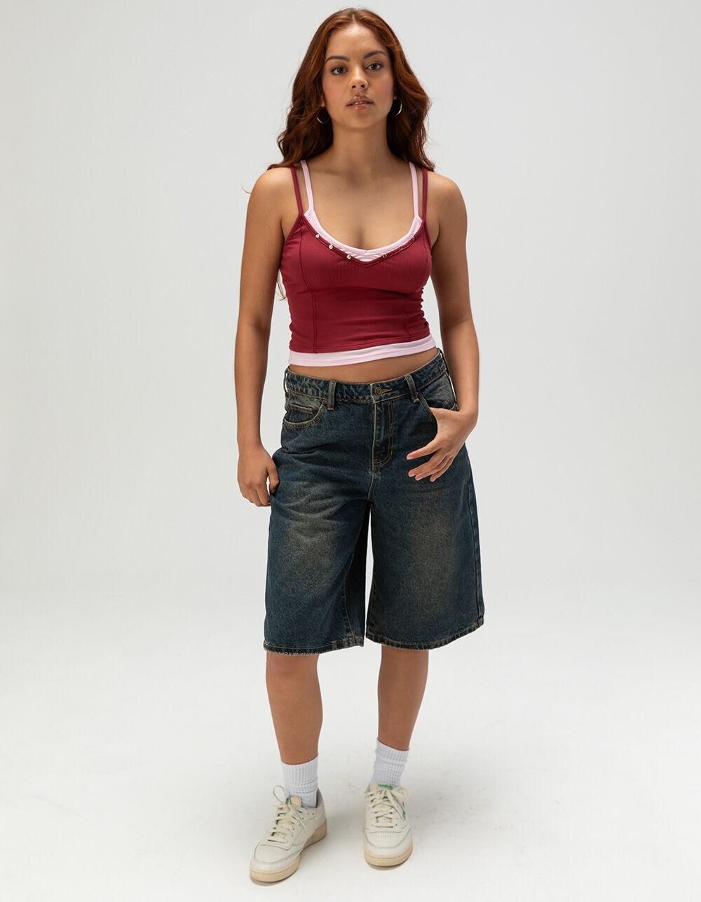 RSQ Womens Layer Cami - RED COMBO Product Image