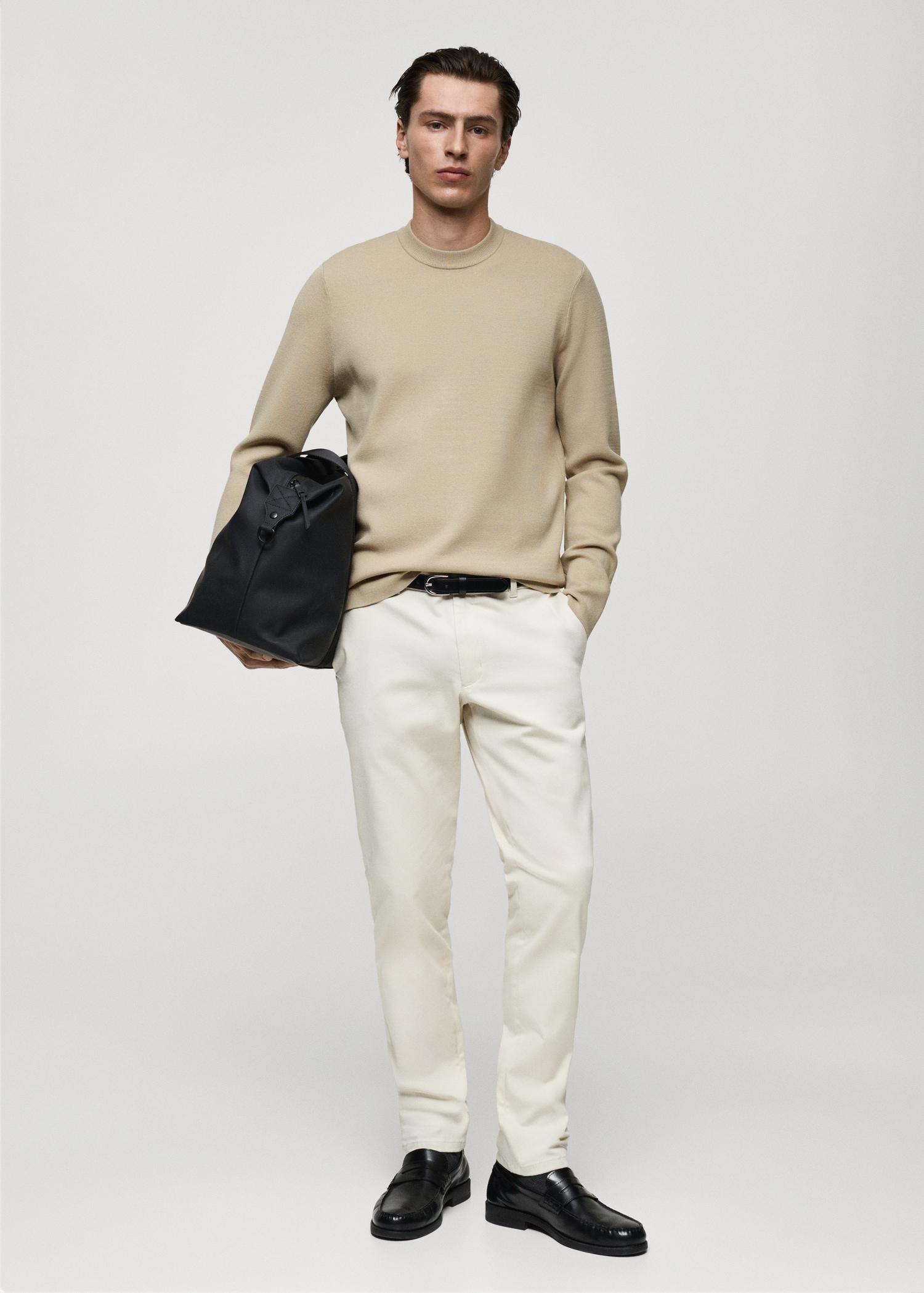 Medium-knit regular-fit sweater - Men | MANGO USA Product Image