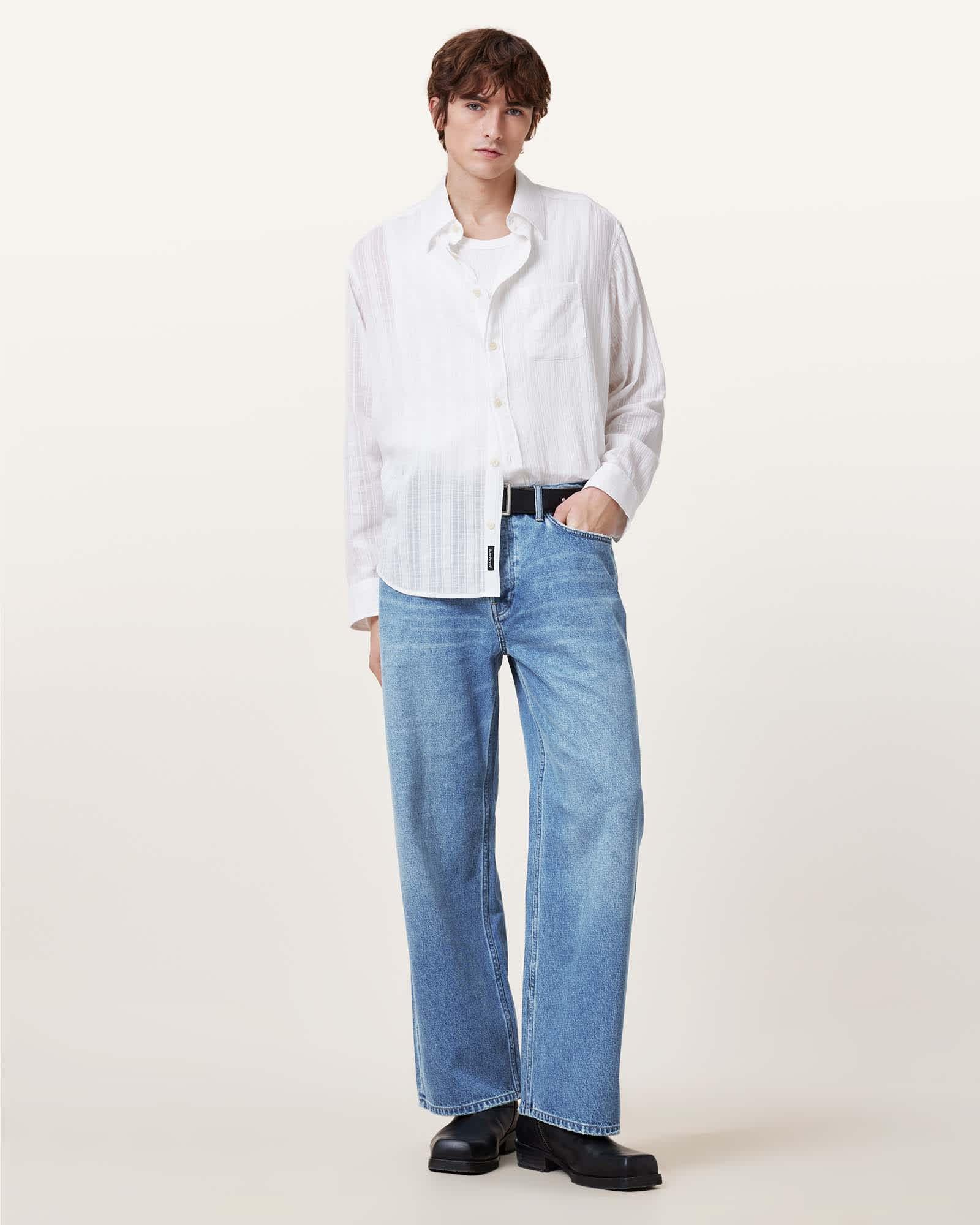 Lenny Loose Fit Wide Leg Denim Jeans Product Image