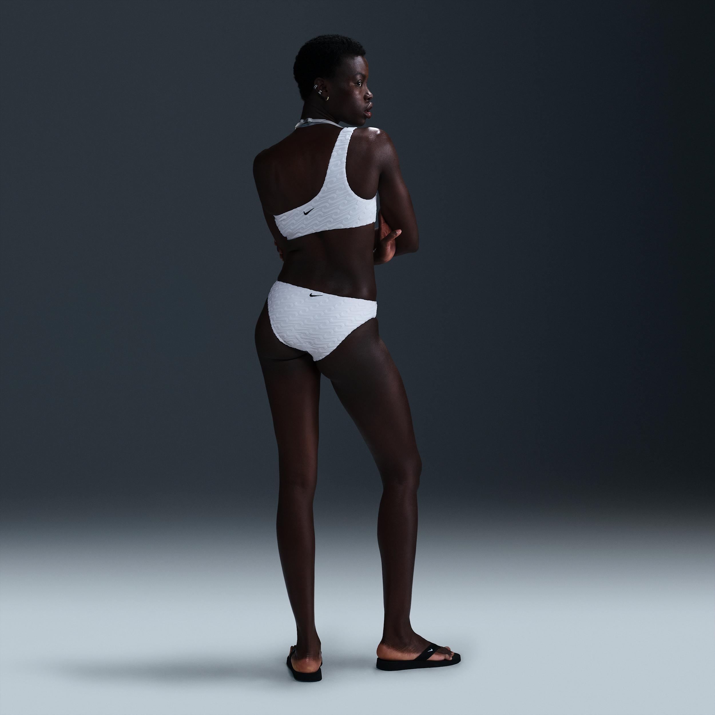 Nike Womens Swim Swoosh Link Terry Hipster Bikini Bottom | NESSF256-100 Product Image