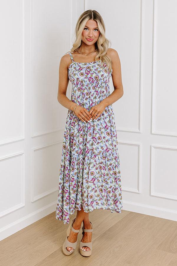 Sweet Intentions Floral Midi In Lavender Product Image