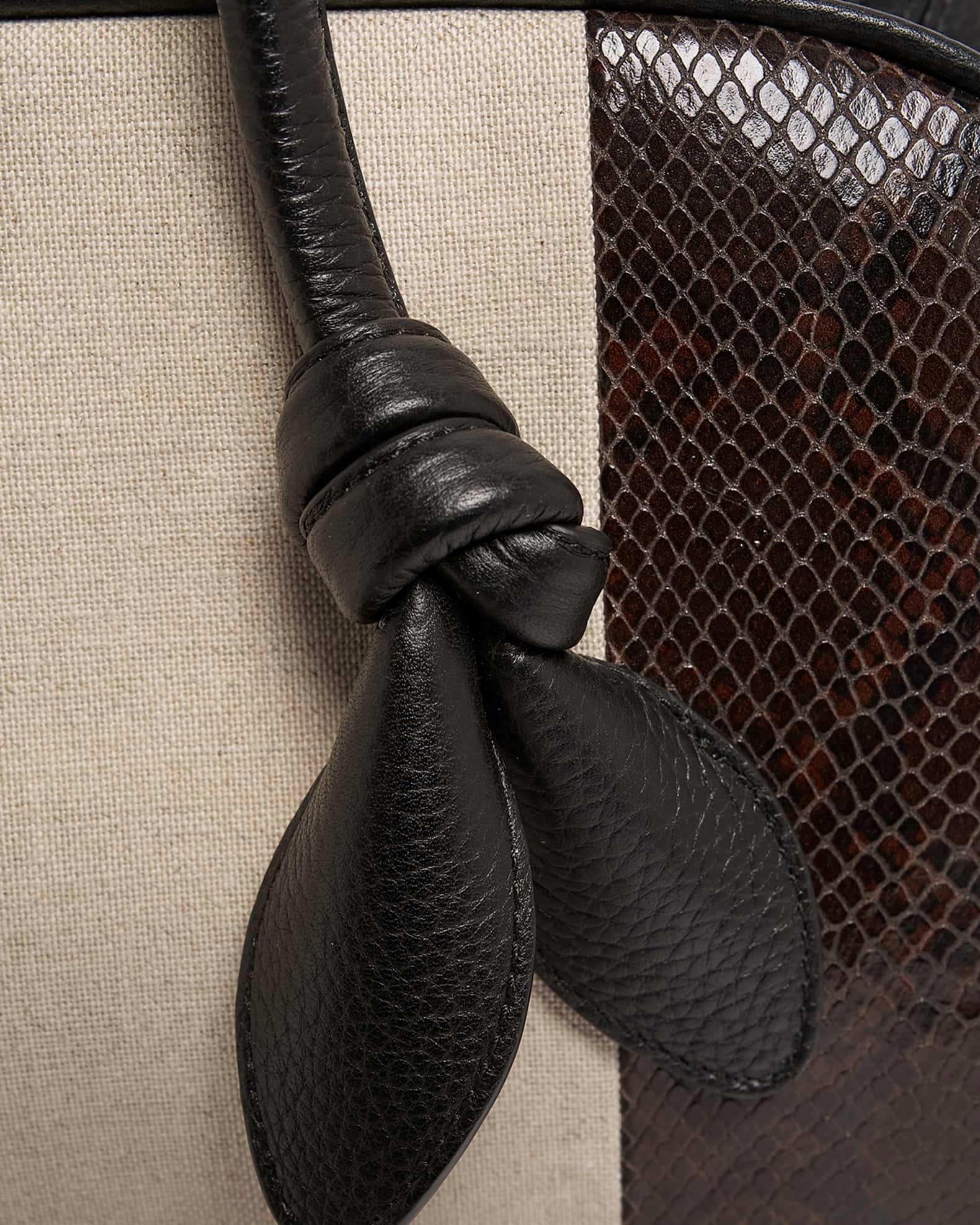 Le Turismo Snakeskin Top Handle Bowling Bag  Product Image