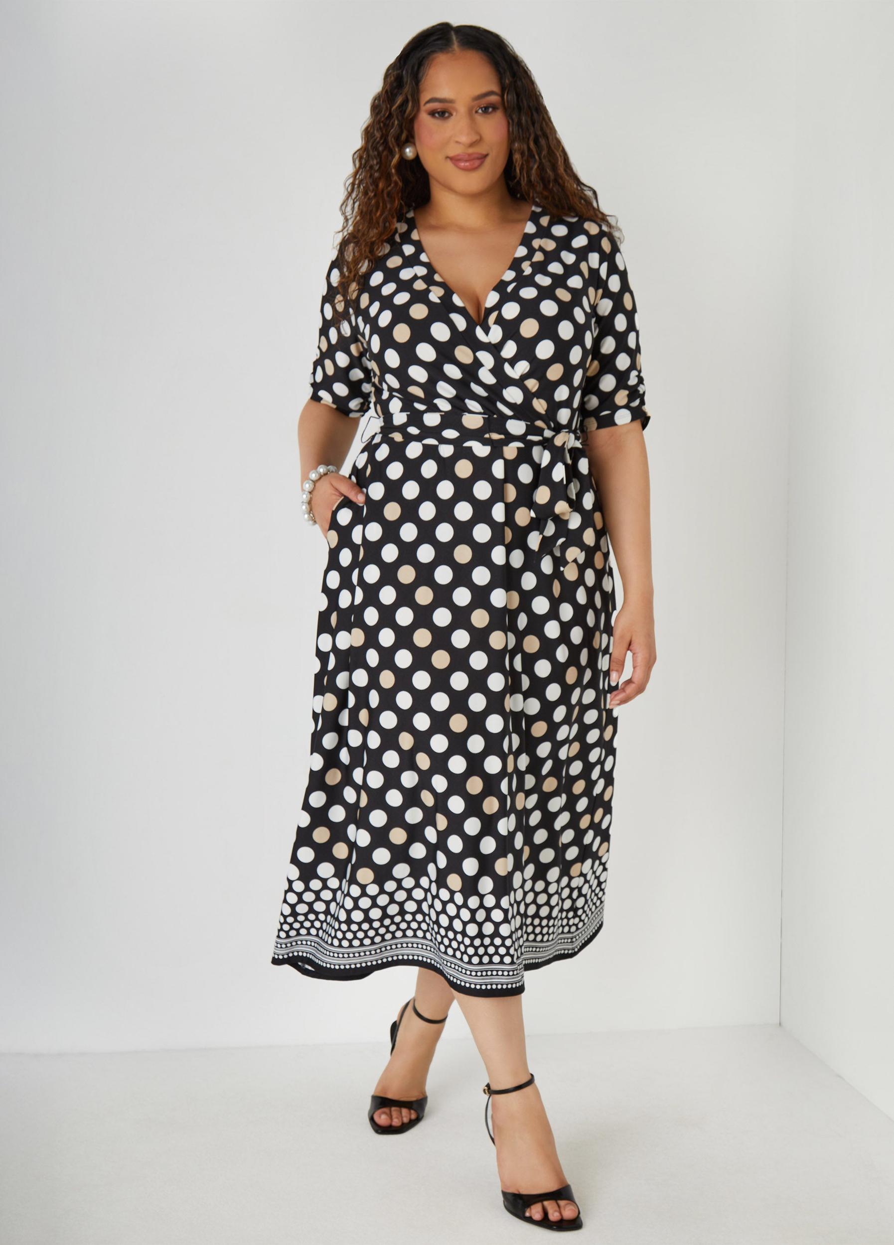 Polka Dot Midaxi Dress Product Image
