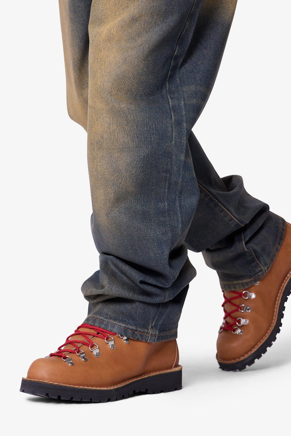 Ultra Baggy High Low Denim - Medium Blue Product Image