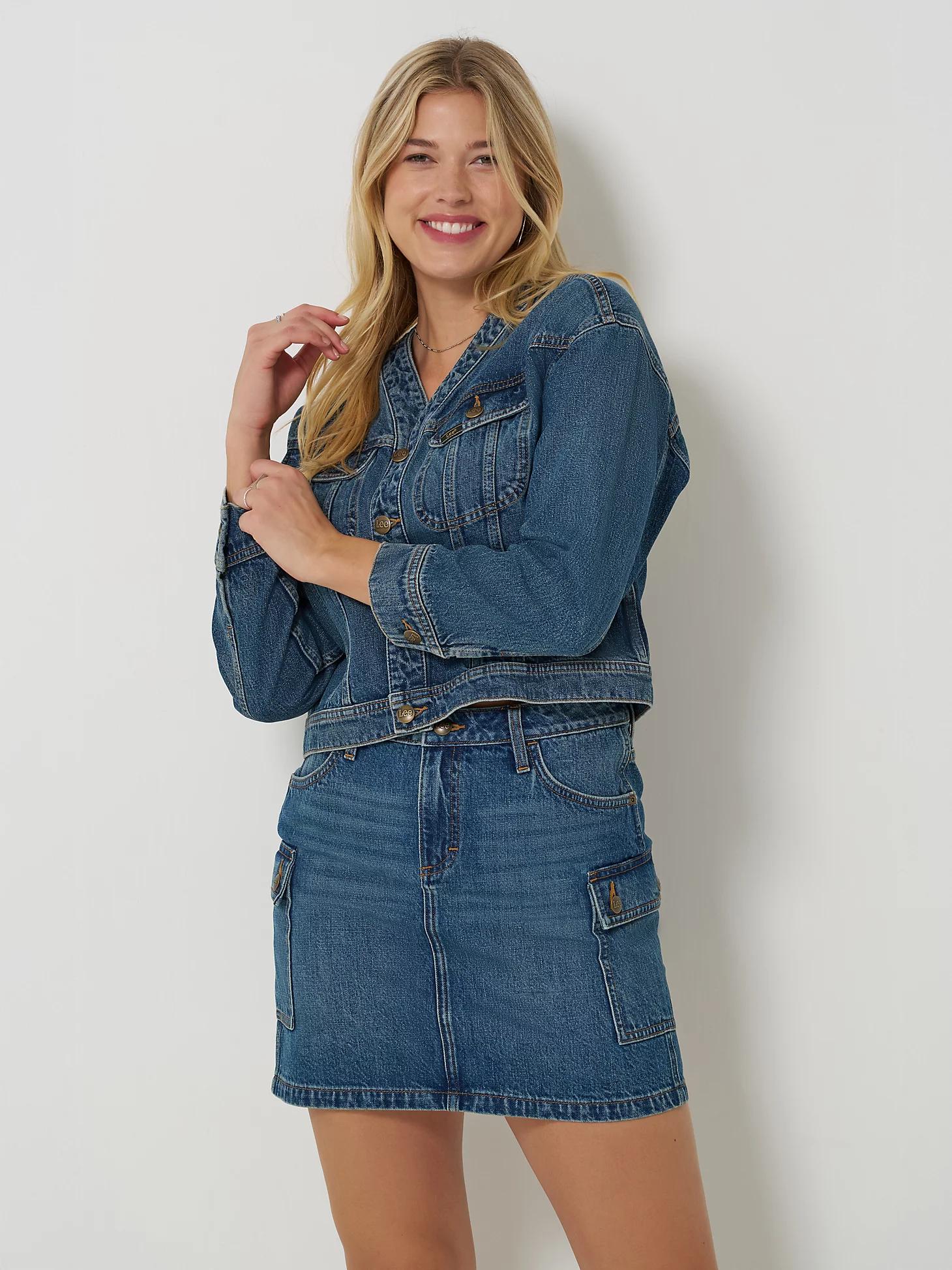 Women's Denim Cargo Skirt | Women's Skirts & Dresses | Lee® Product Image