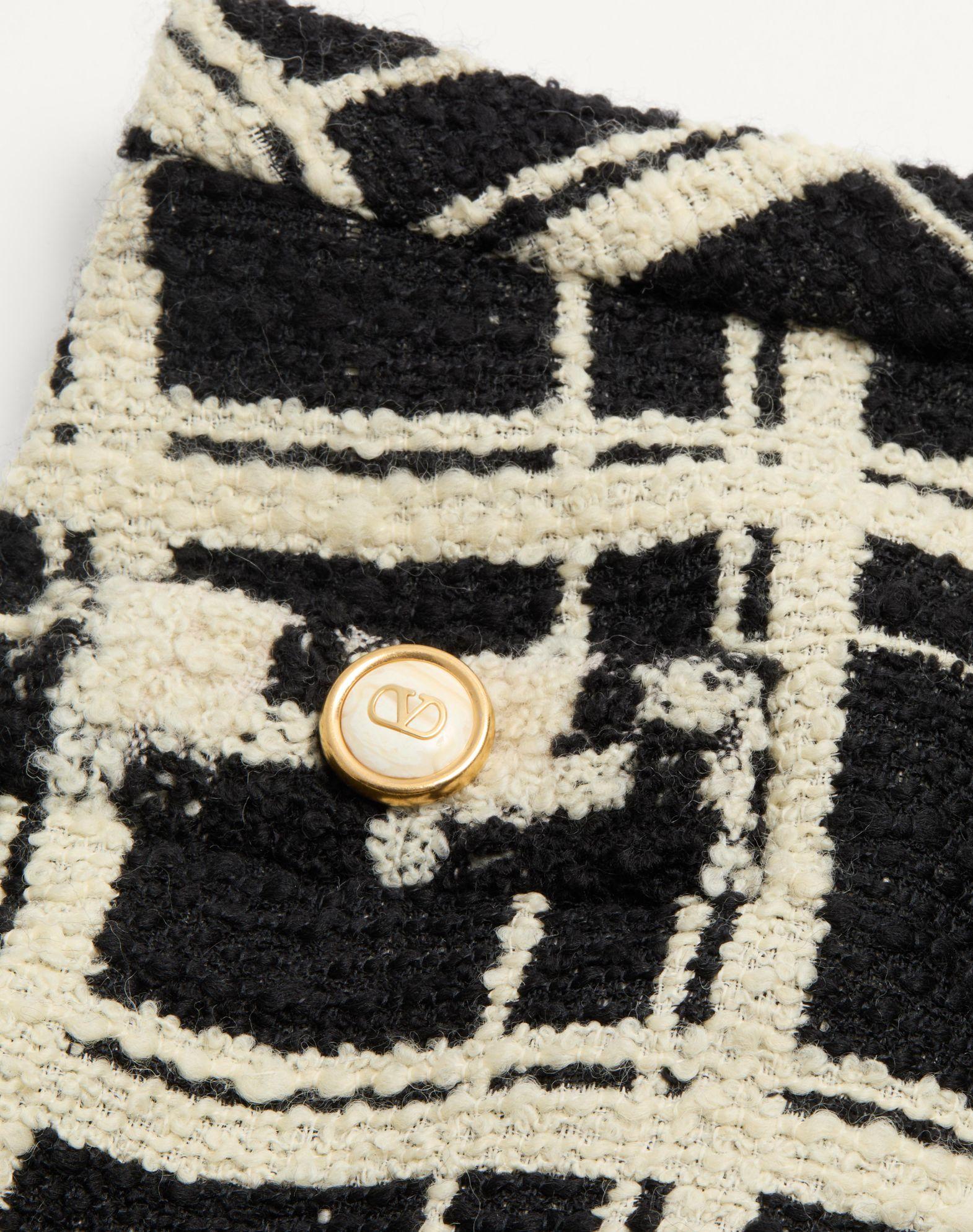 Macro Check Tweed Skirt  Product Image