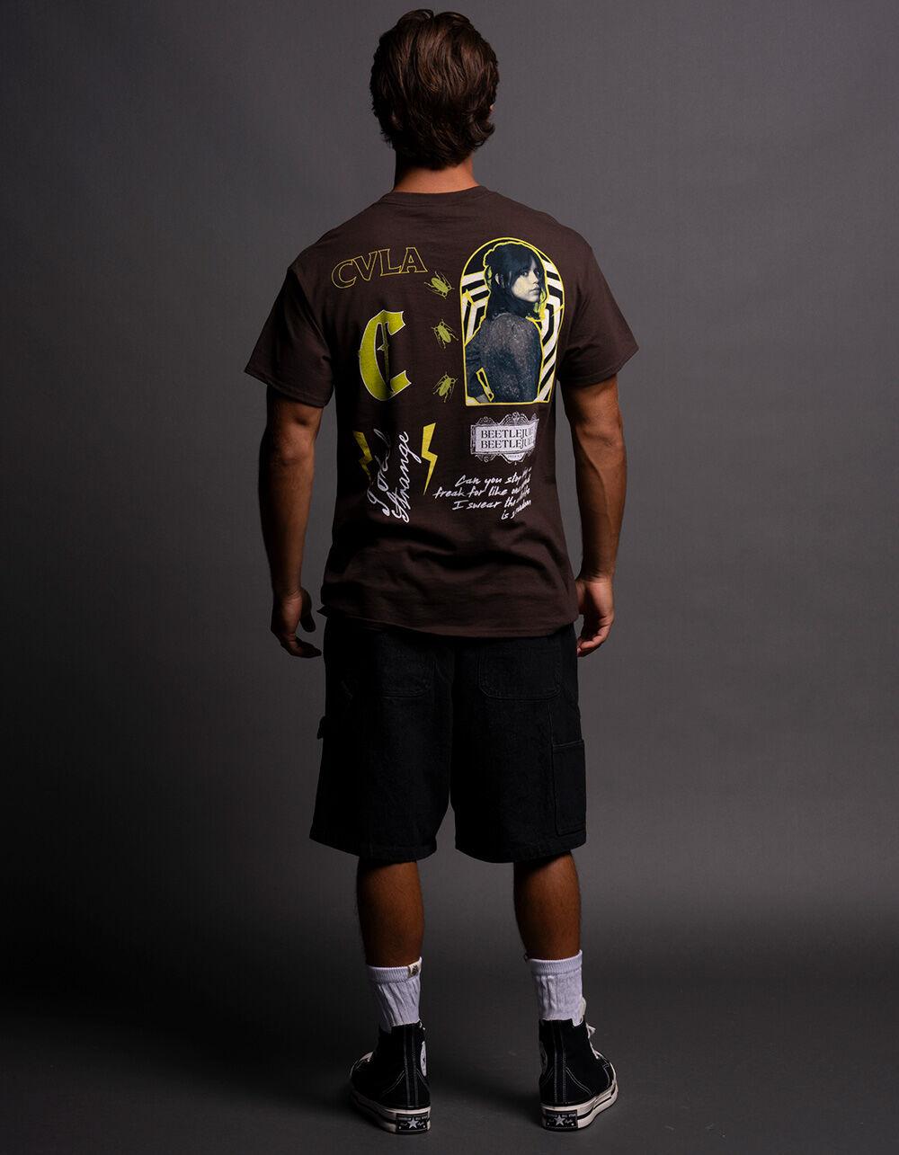 CVLA x Beetlejuice Astrid Mens Tee - BROWN Product Image