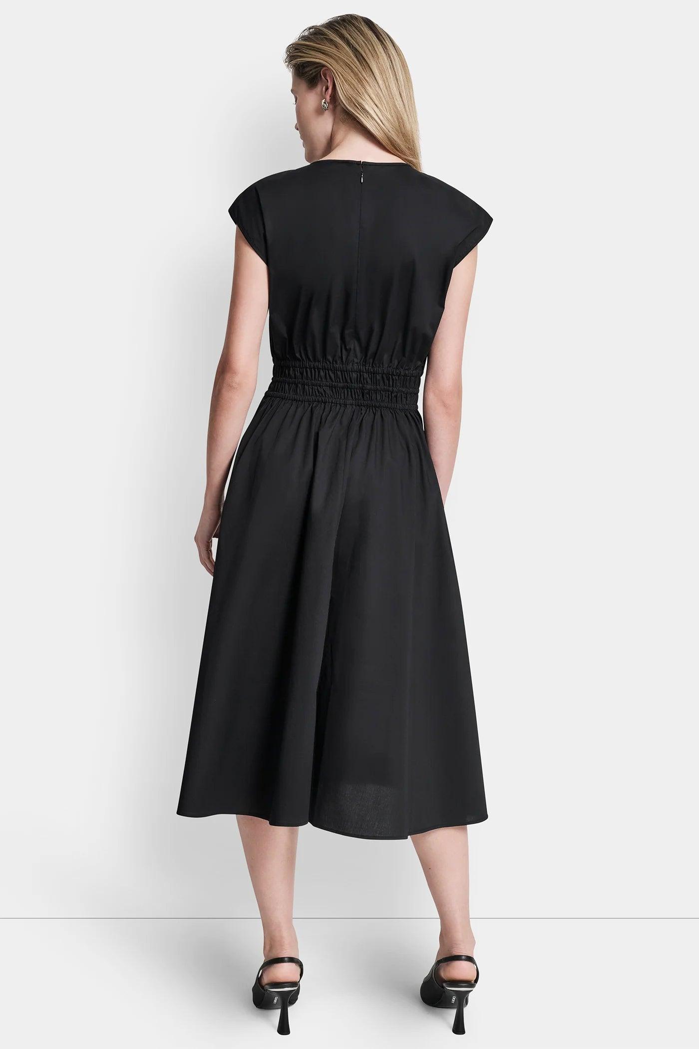 FLORAL FIT & FLARE MIDI DRESS Product Image