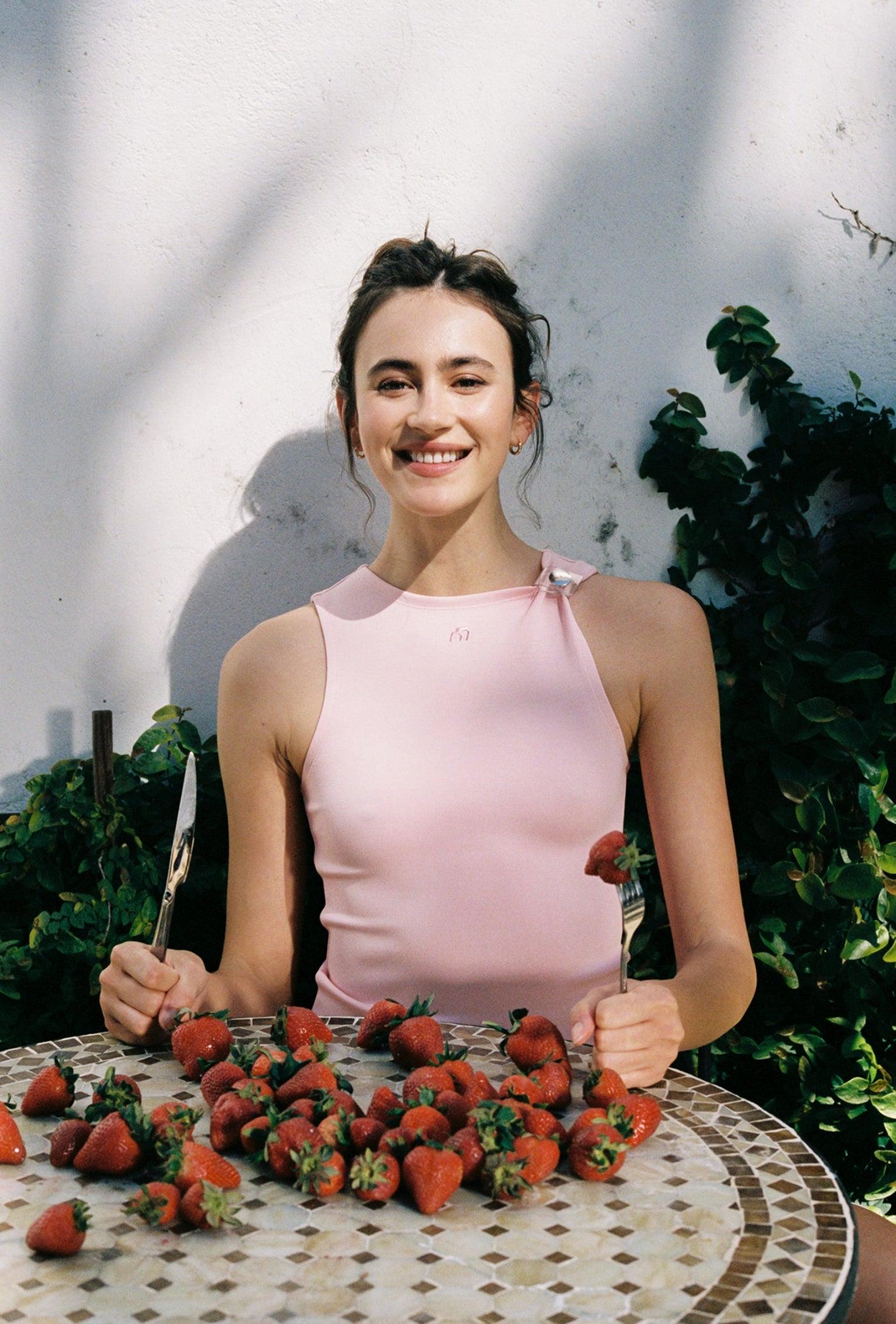 LUCIA TOP - PEONY Product Image