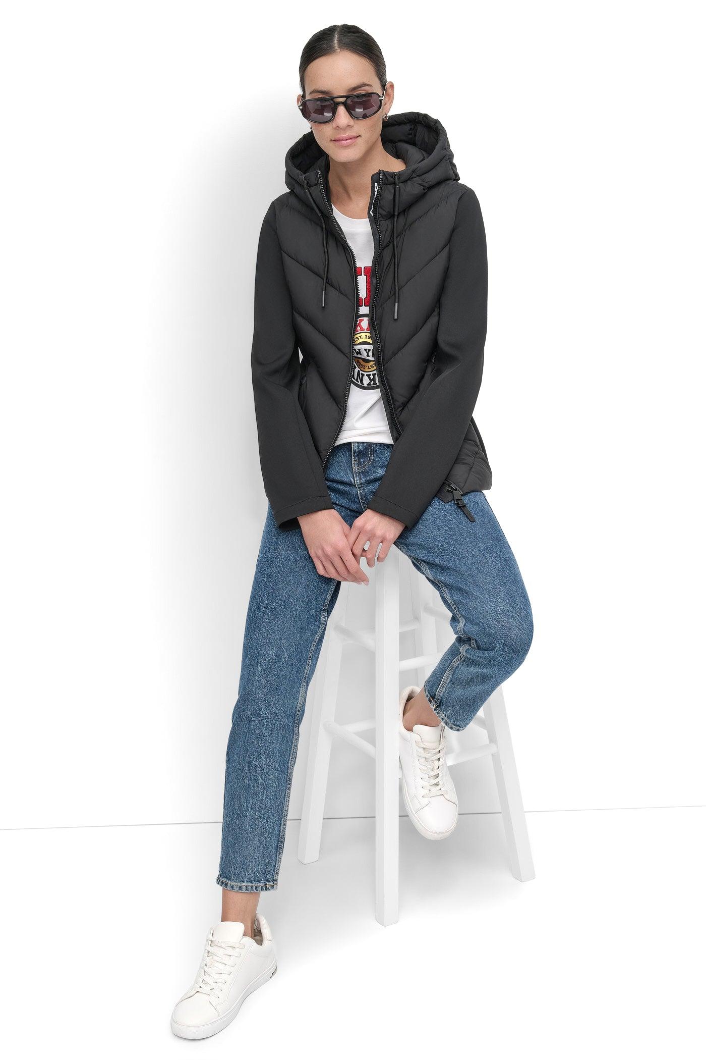 MIXED MEDIA LIGHT WEIGHT PUFFER Product Image