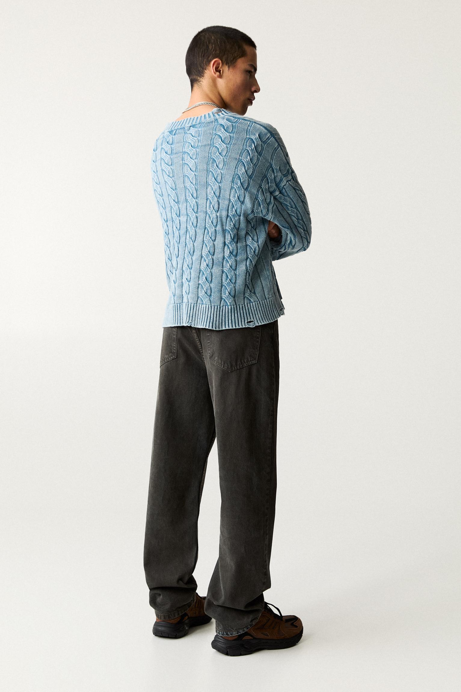 Baggy jeans with spray finish Product Image