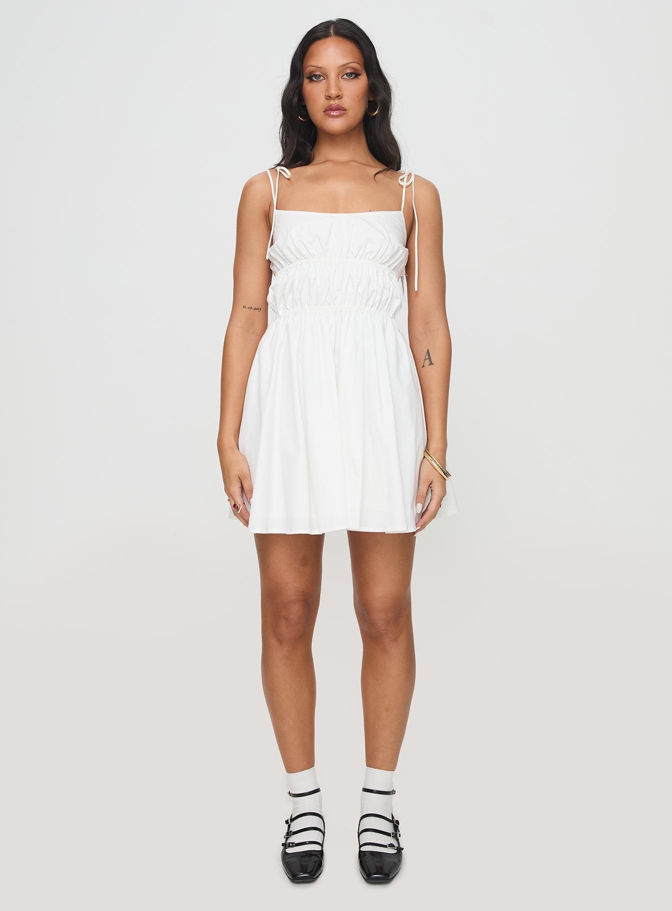 Jacksonne Mini Dress White Product Image