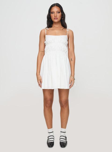 Jacksonne Mini Dress White Product Image