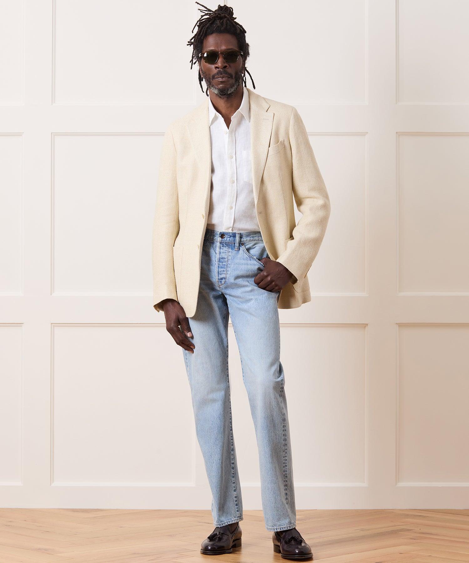 Italian Silk-Linen Herringbone Sport Coat Product Image