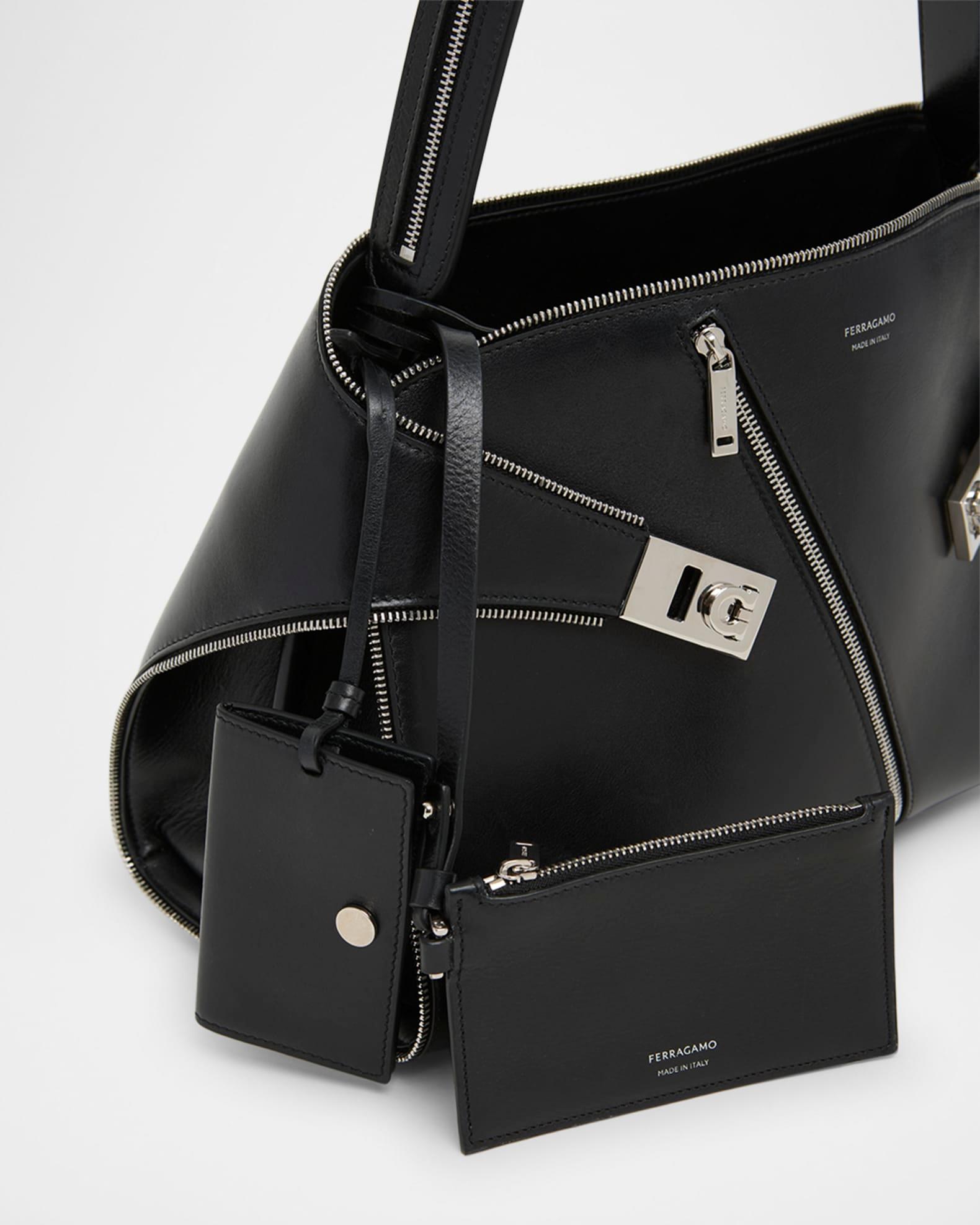 Hug Multi-Zip Leather Crossbody Bag Product Image