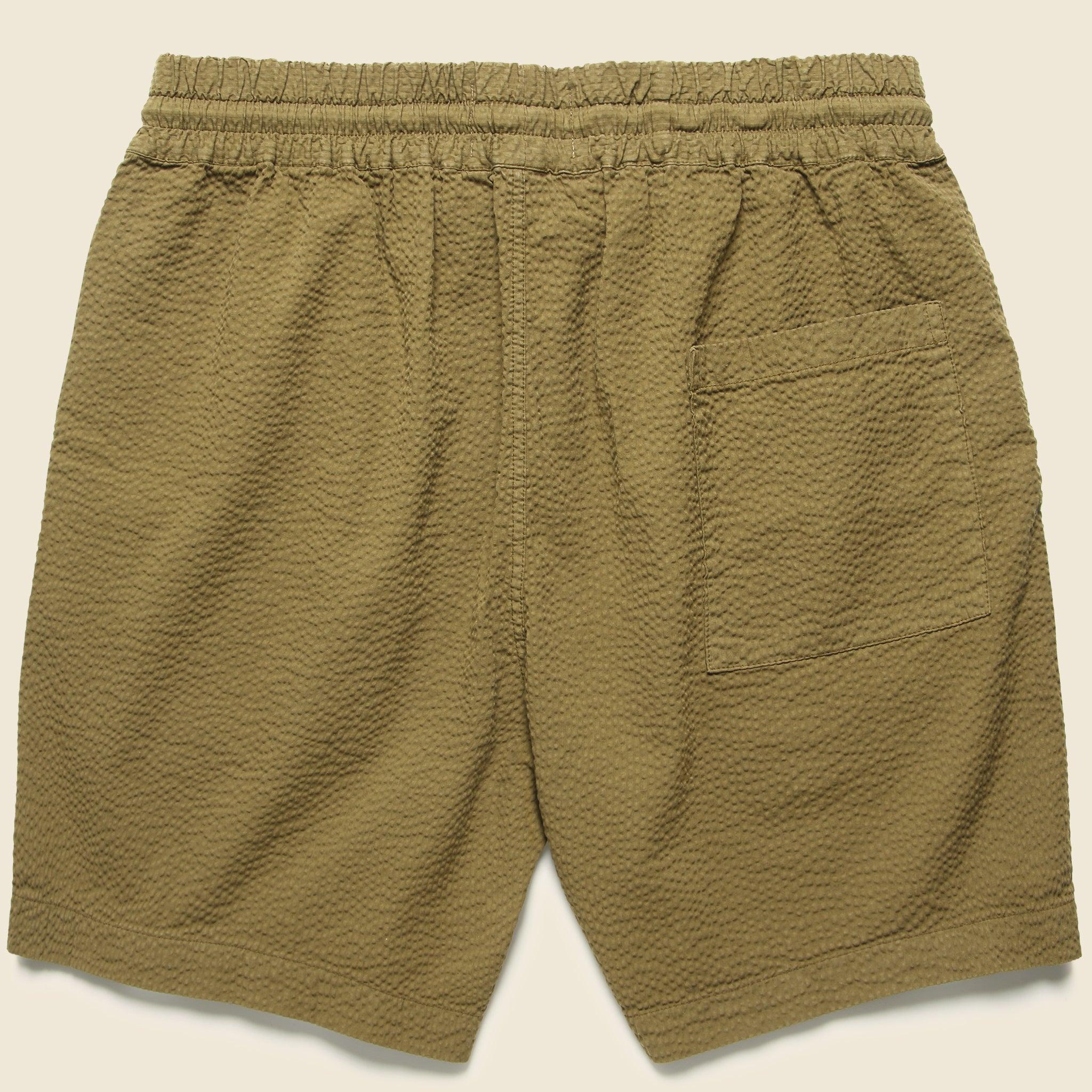 6" Seersucker Shorts - Olive Product Image