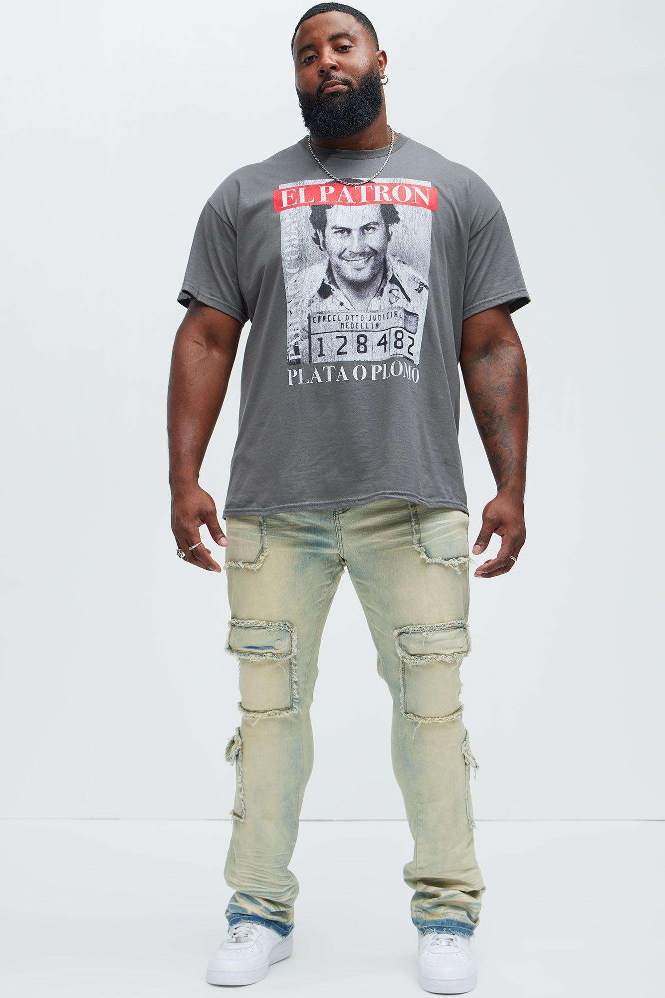 Can I Cargo Stacked Skinny Flare Jeans - Light Wash Product Image