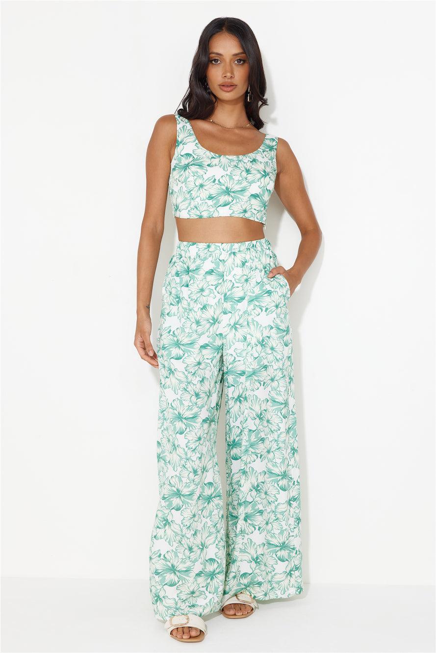Island Tree Breeze Crop Top Green Product Image