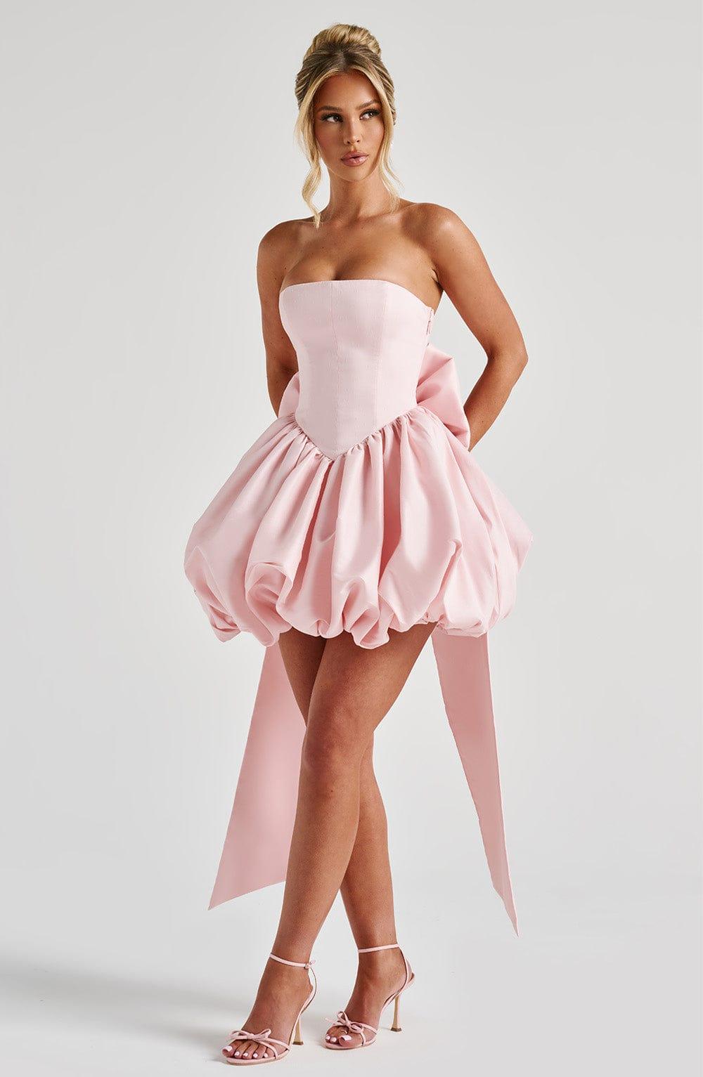 Lotus Mini Dress - Blush Product Image