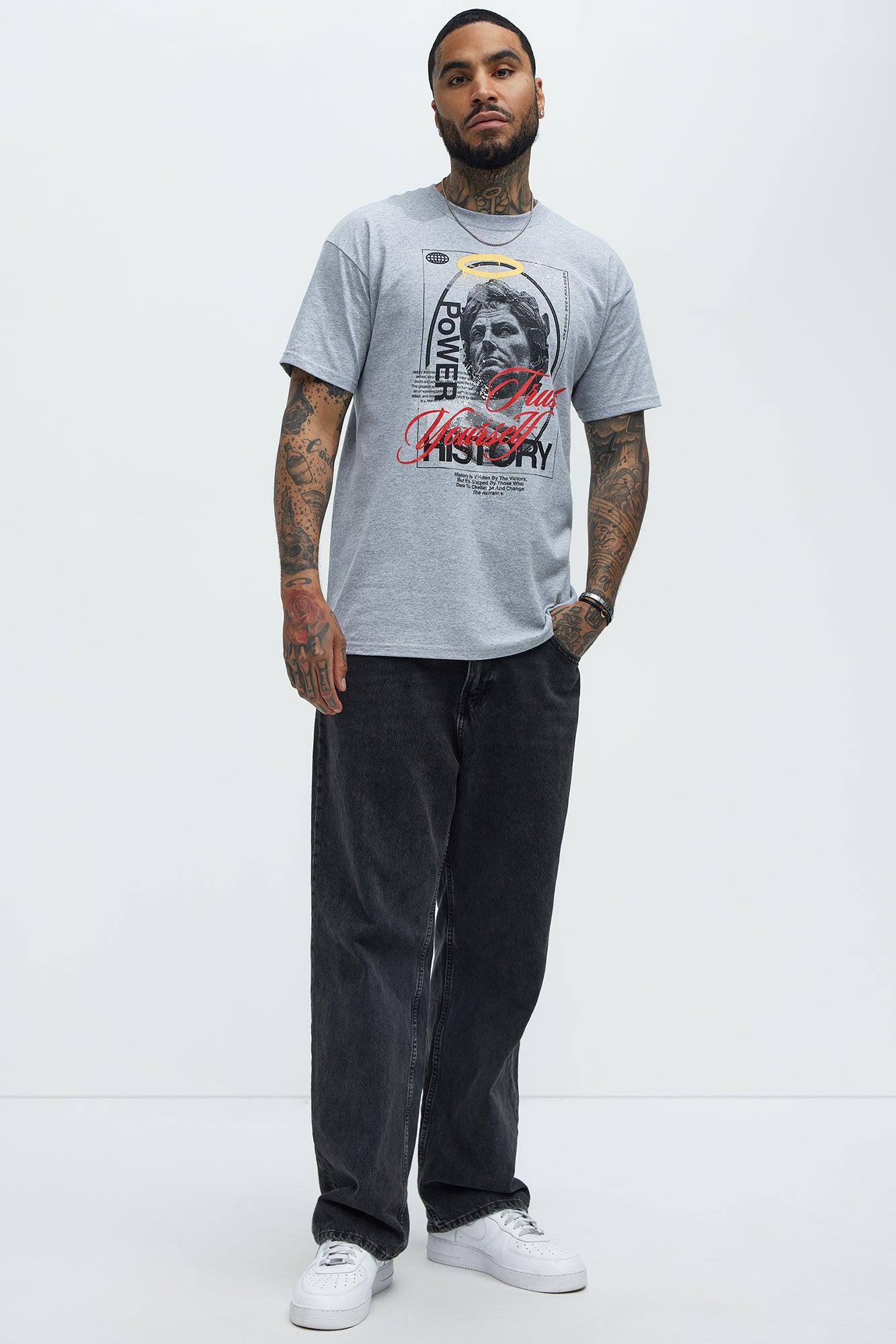 Power Of History Short Sleeve Tee - Grey Product Image