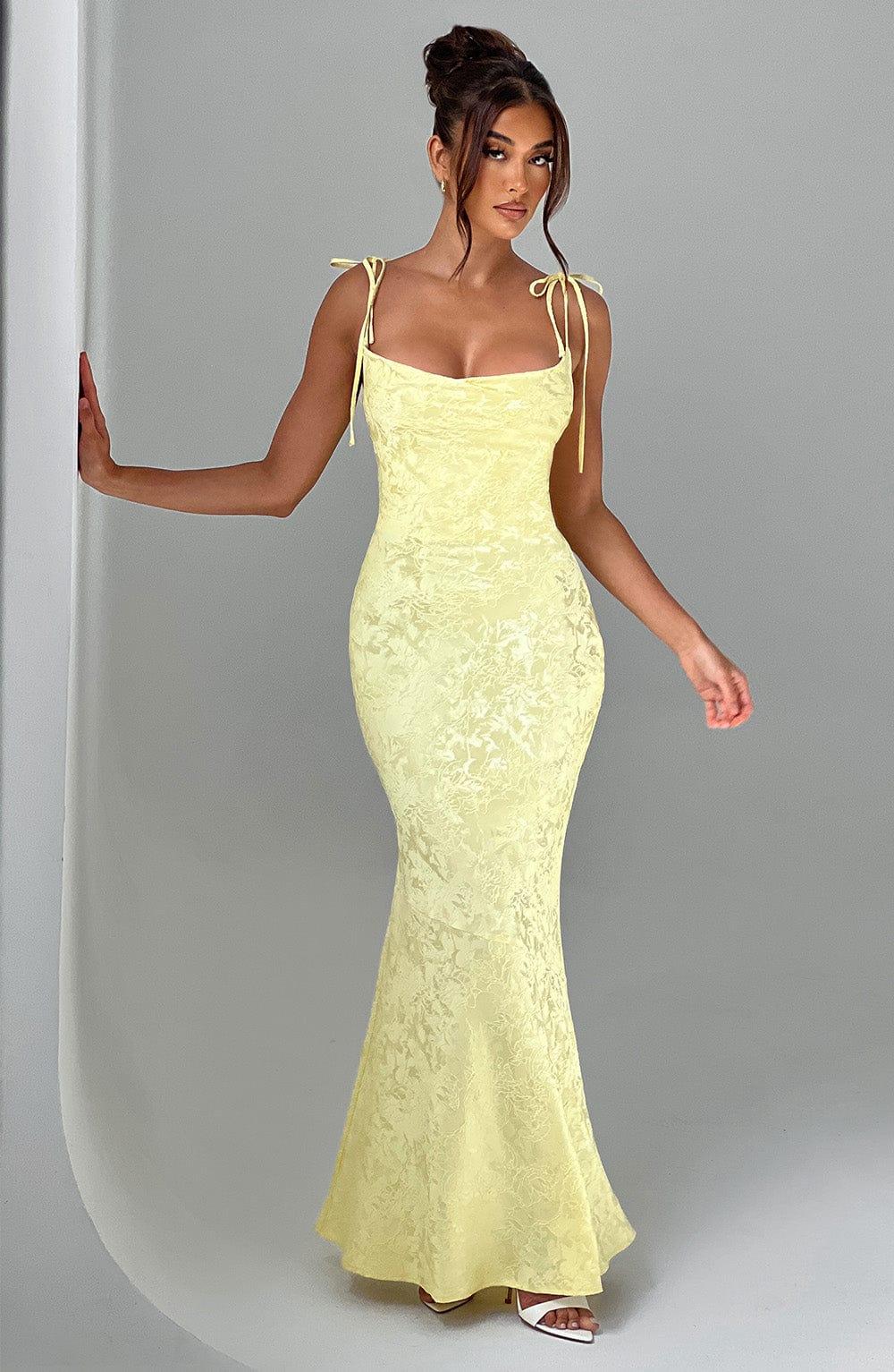 Whitney Maxi Dress - Lemon Product Image