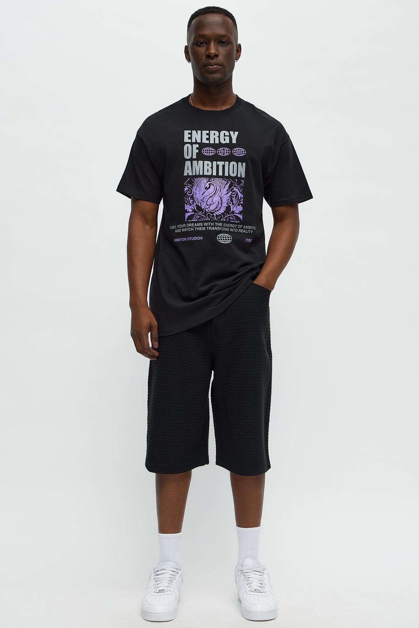 Energy Of Ambition Short Sleeve Tee - Black Product Image