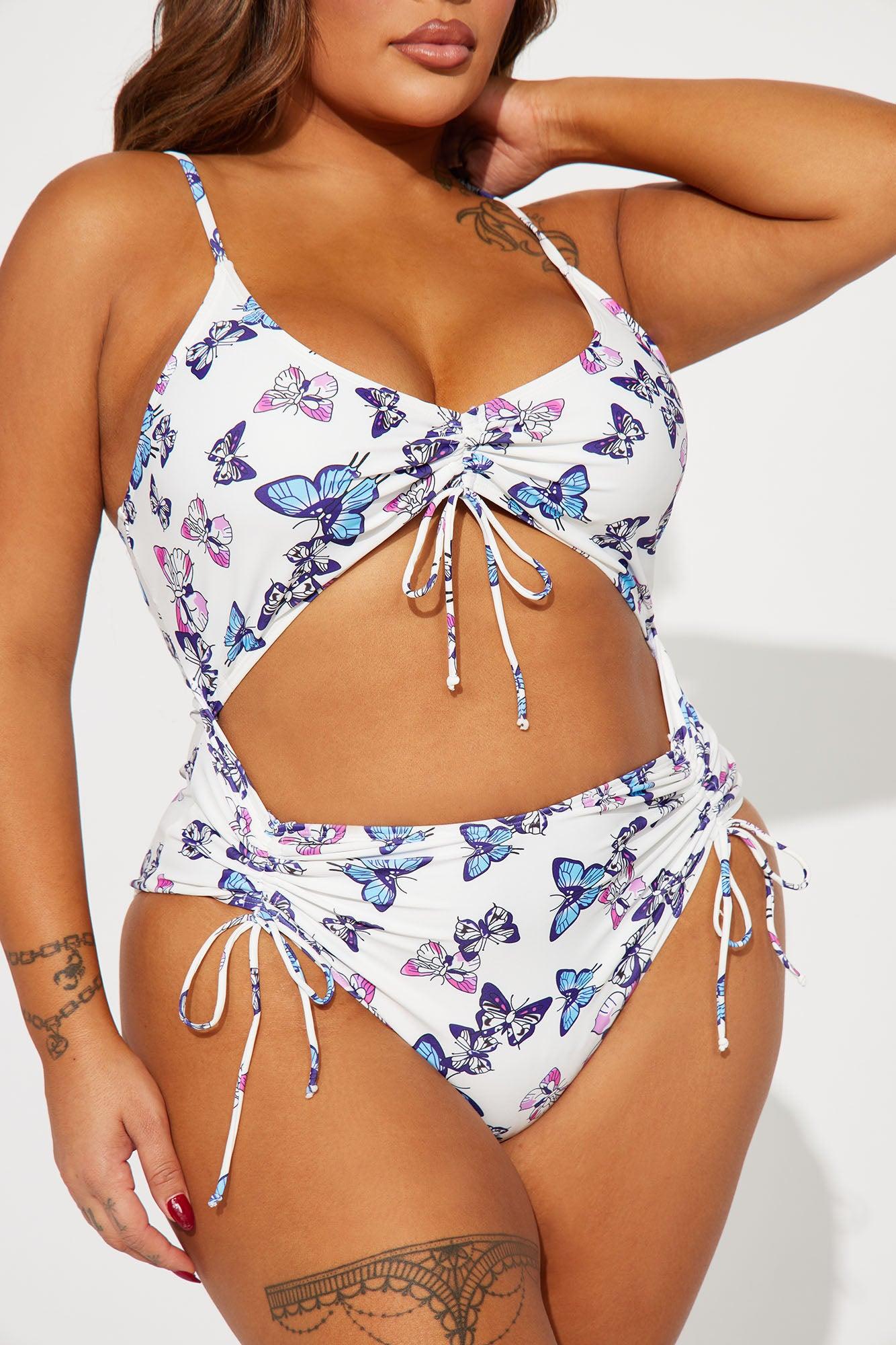 Emery Cut Out 1 Piece Swimsuit - White Product Image