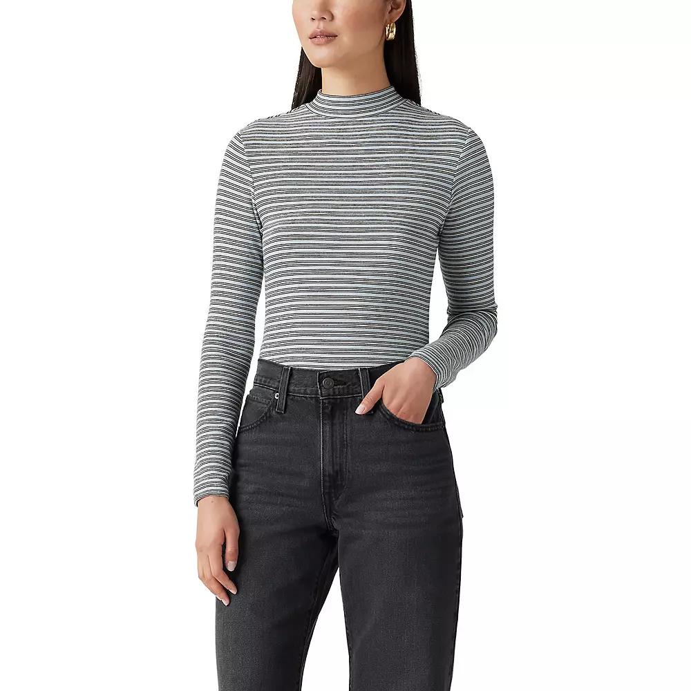 Women's Levi's® Effortless Long Sleeve T-Shirt, Size: XL, Black Product Image