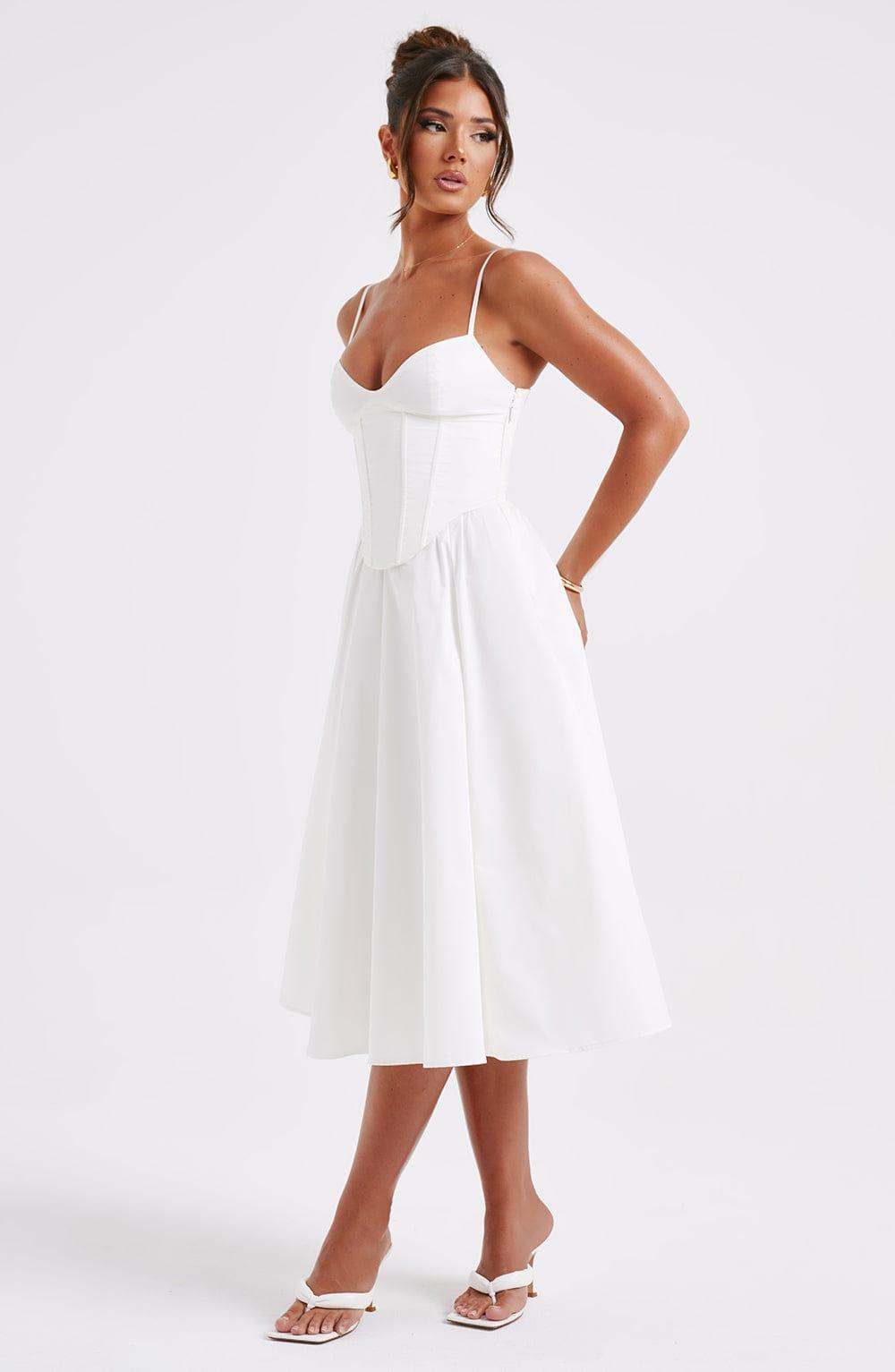 Mariella Midi Dress - Ivory Product Image